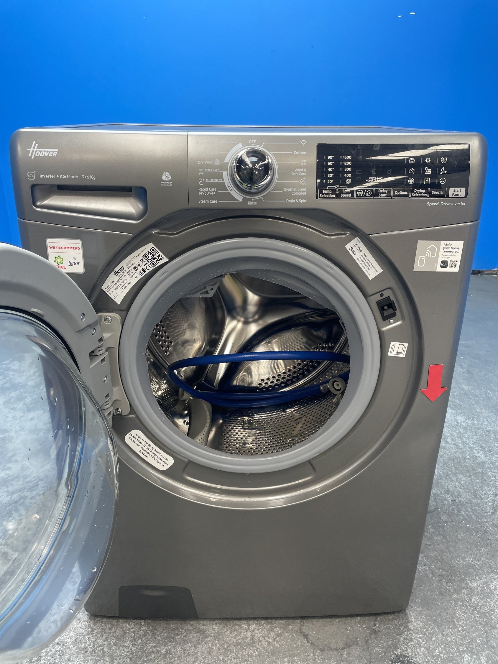 #GRC-160-015 - Hoover H3DPS6966TAMBR 9/6kg 1400 Spin Washer Dryer