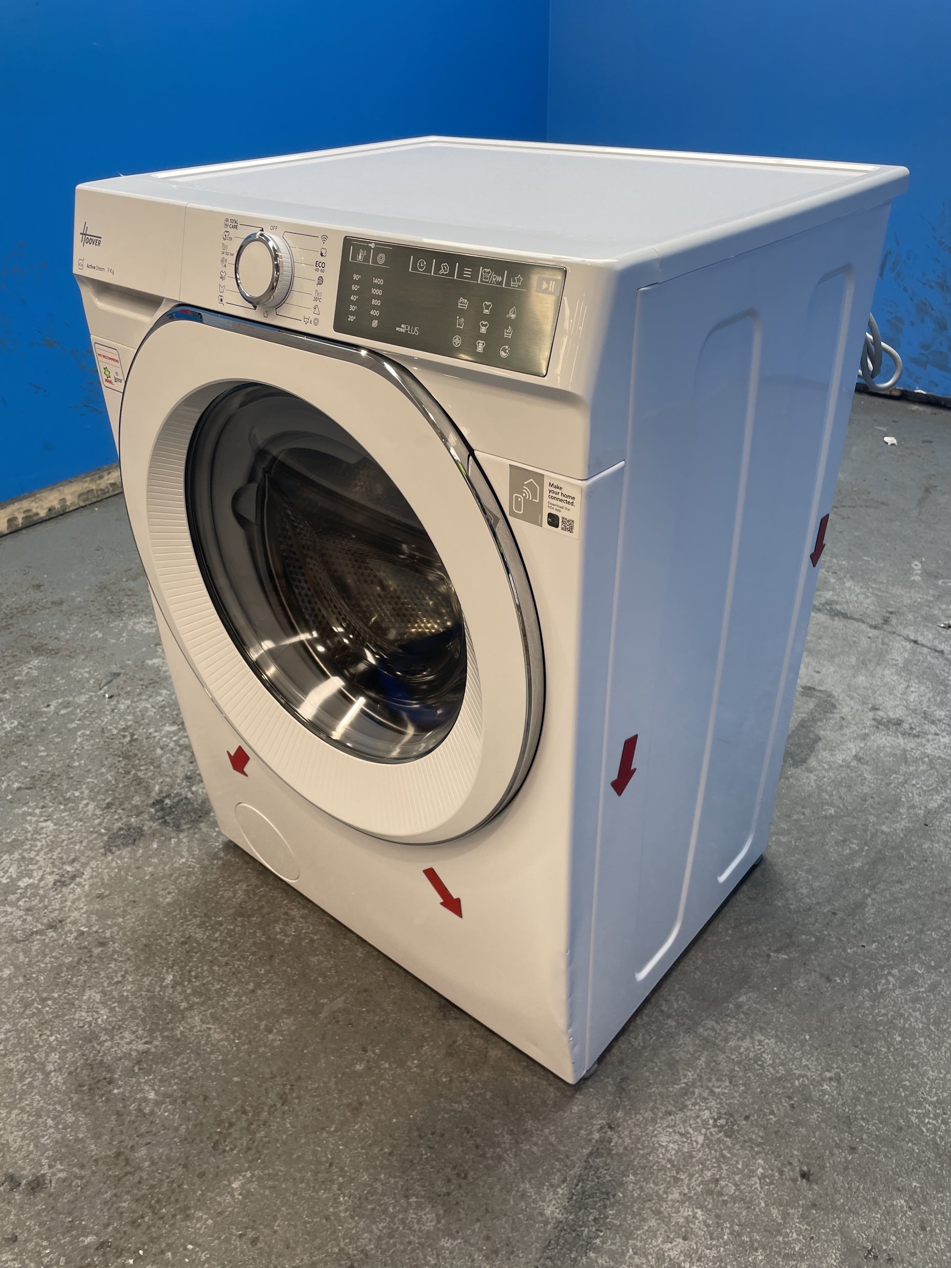 #GRC-153-502 - Hoover HWB 49AMC 9kg 1400 Spin Washing Machine