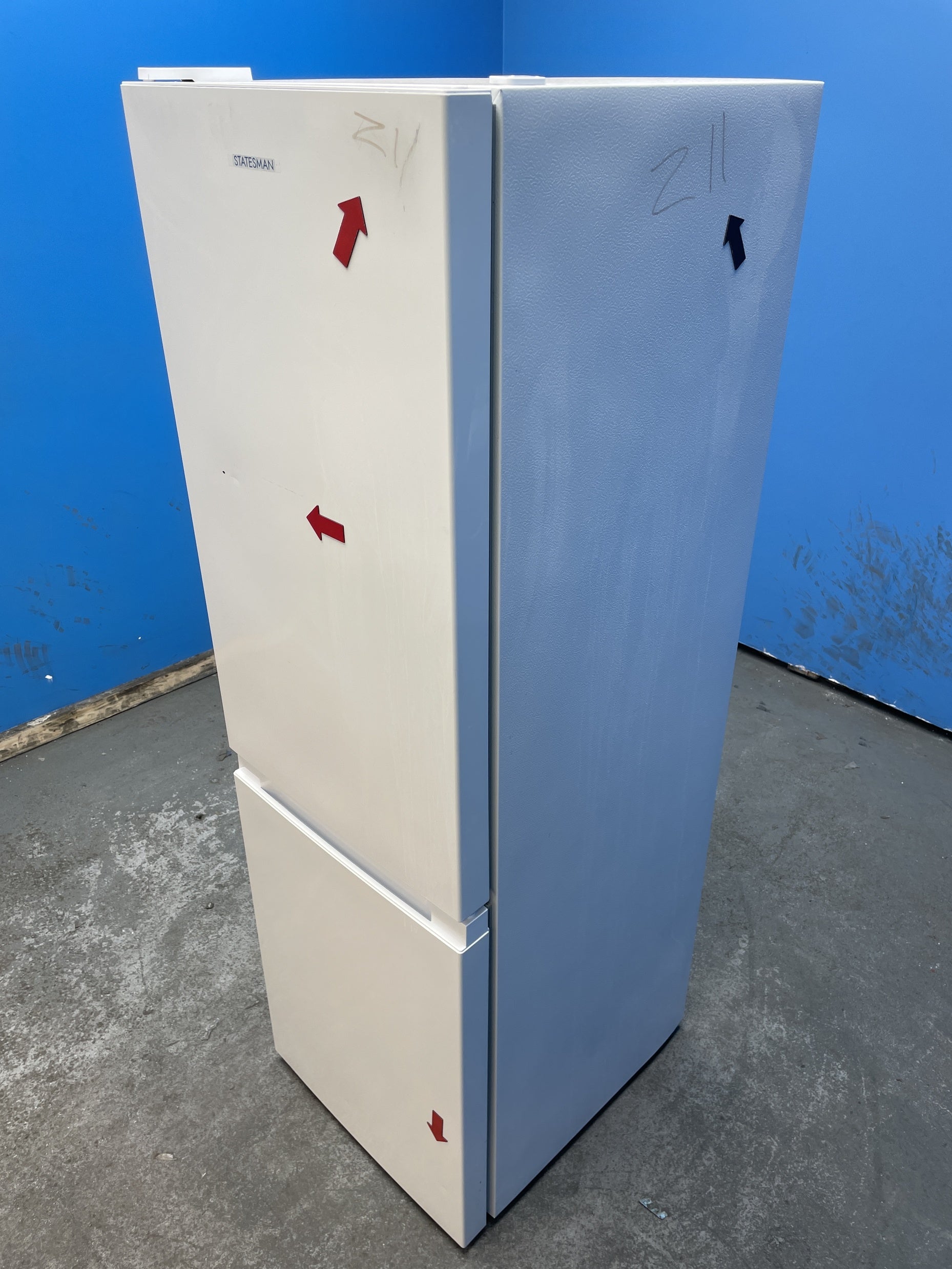 #GRC-153-378 - Statesman FF1547W 47cm 173 Litre Combi Fridge Freezer