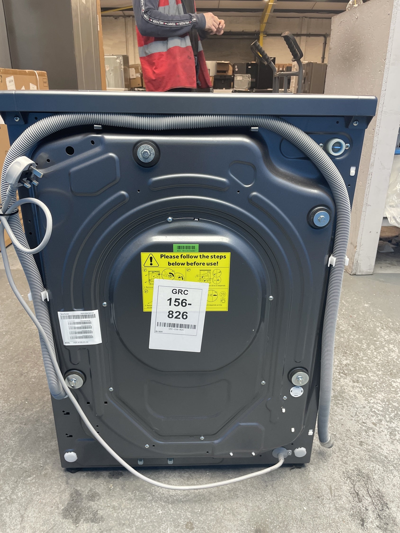 #GRC-156-826 - Hoover Pro Wash Series 3 HBR 410BL8G 10kg 1400rpm Washing Machine