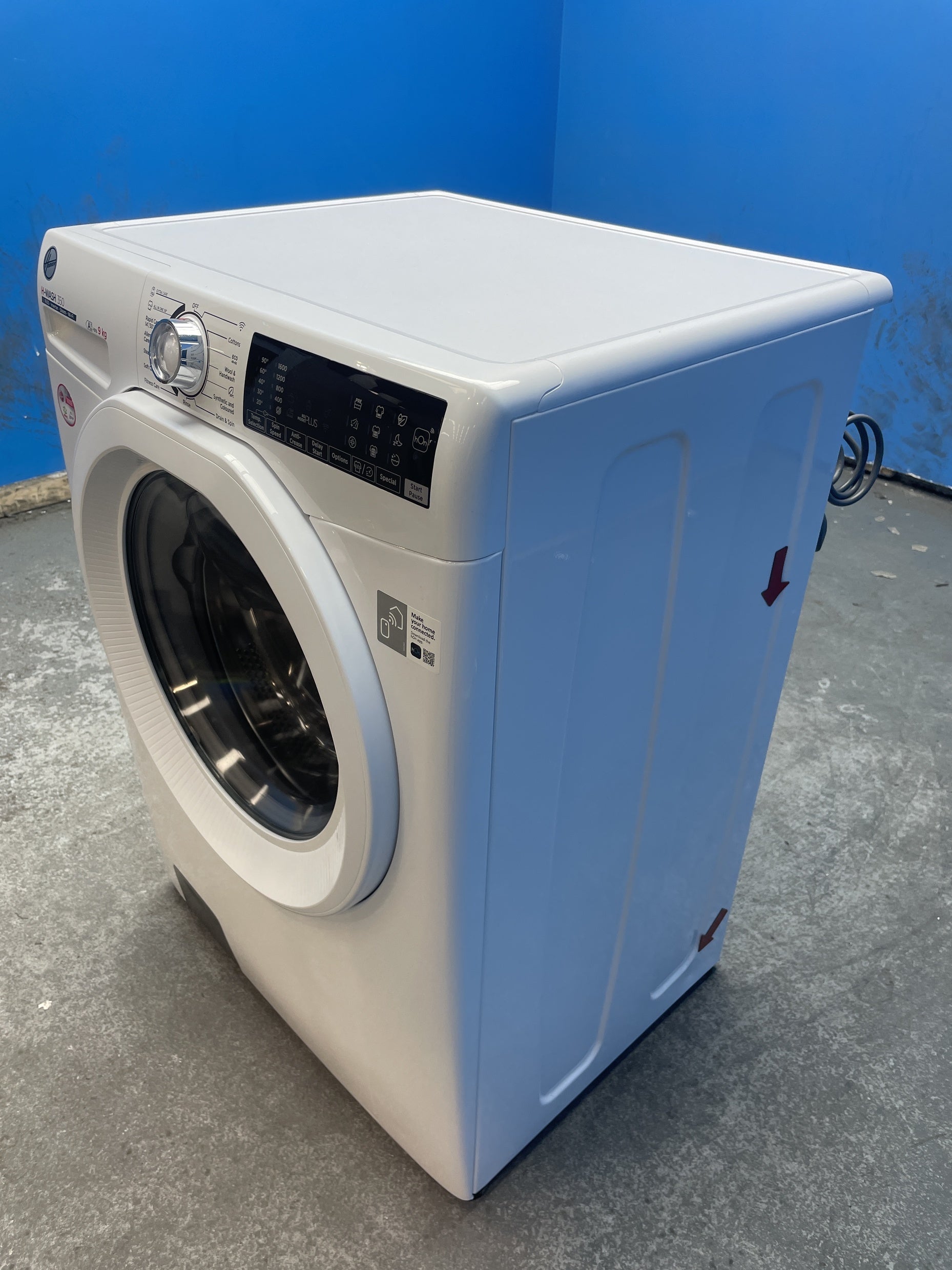 #GRC-159-525 - Hoover H-WASH 350 H3WPS696TAM6-80 9kg 1600rpm Washing Machine