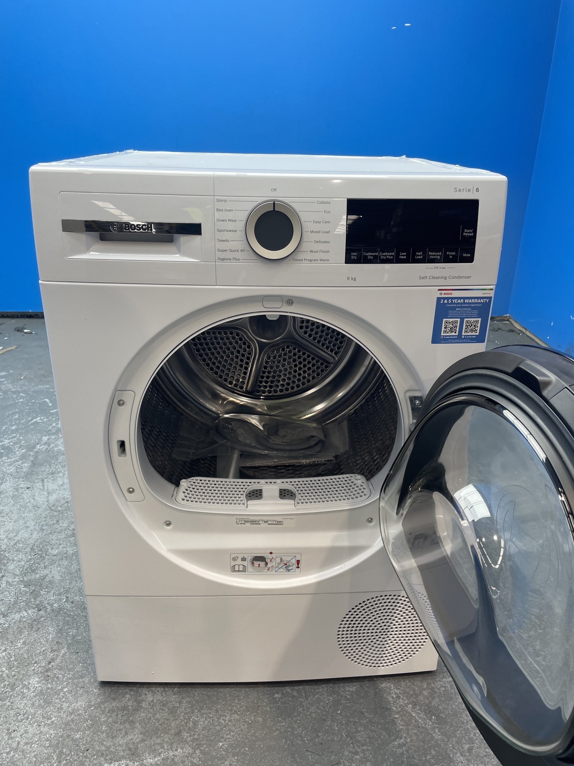 #GRC-157-485 - Bosch Series 6 WQG24502GB 9kg Heat Pump Tumble Dryer