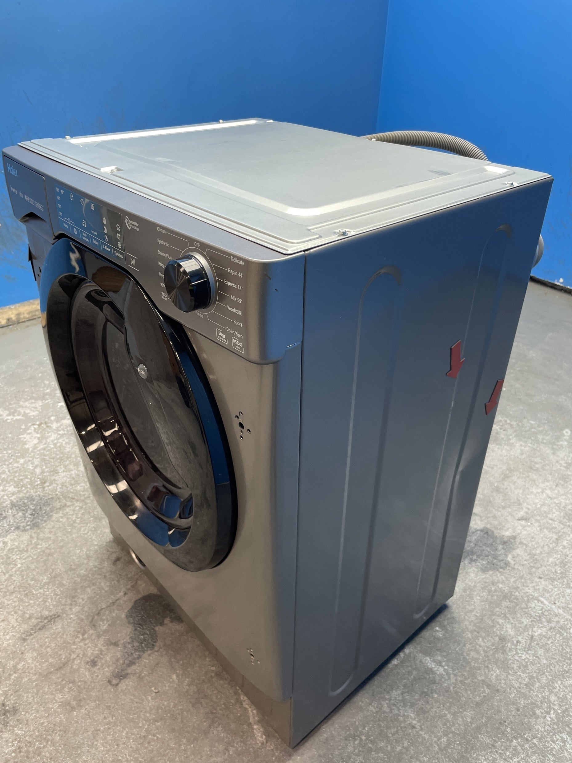 #GRC-160-342 - Haier HWQ90B416FWBR Series 4 Integrated 9kg 1600 Spin Washing Machine