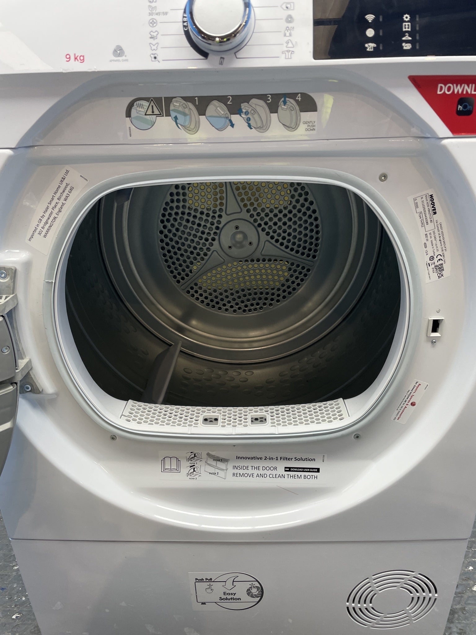 Hoover NDEH9A2TCE 9kg Heat Pump Tumble Dryer