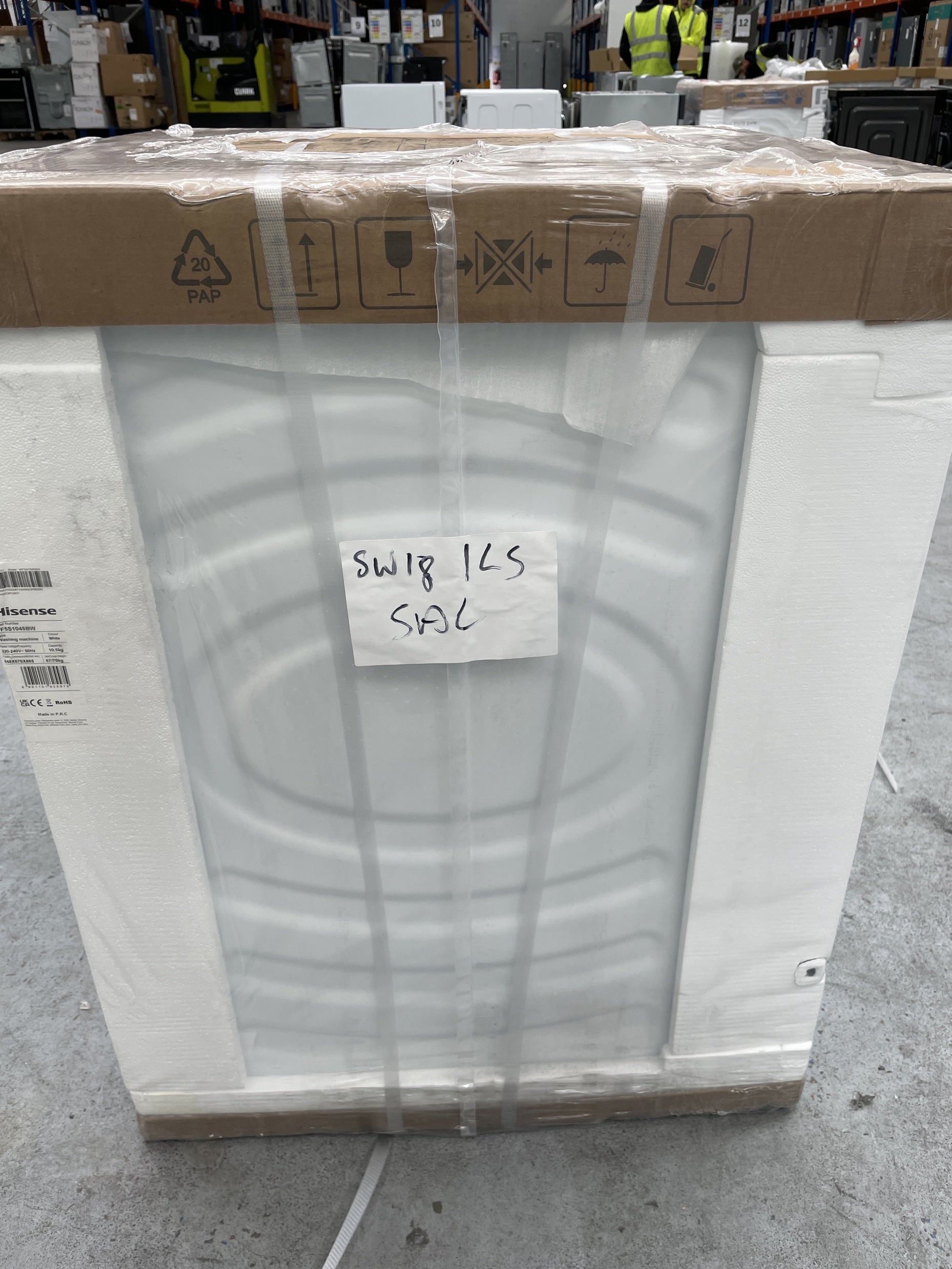 #GRC-157-828 - Hisense WF5S1045BW 10.5kg 1400rpm Auto Dosing Washing Machine