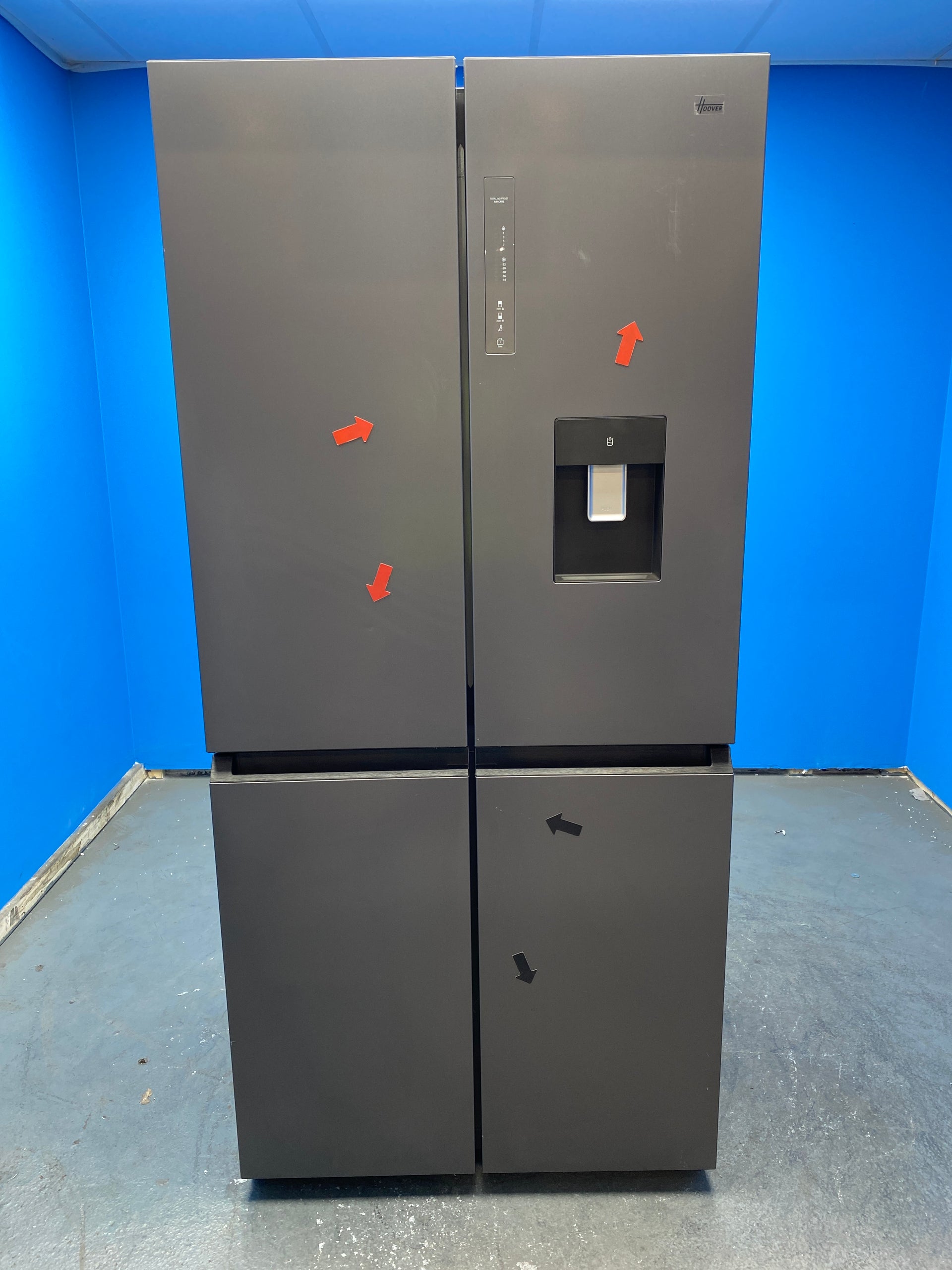 Hoover HHCR3818EWPL 463 Litre American Style Fridge Freezer