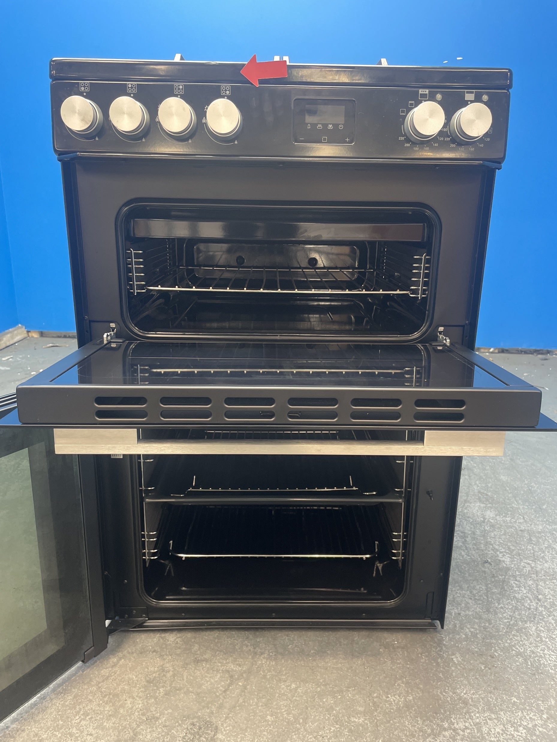 #GRC-159-433 - Belling Vision 60cm Dual Fuel Cooker with Double Oven