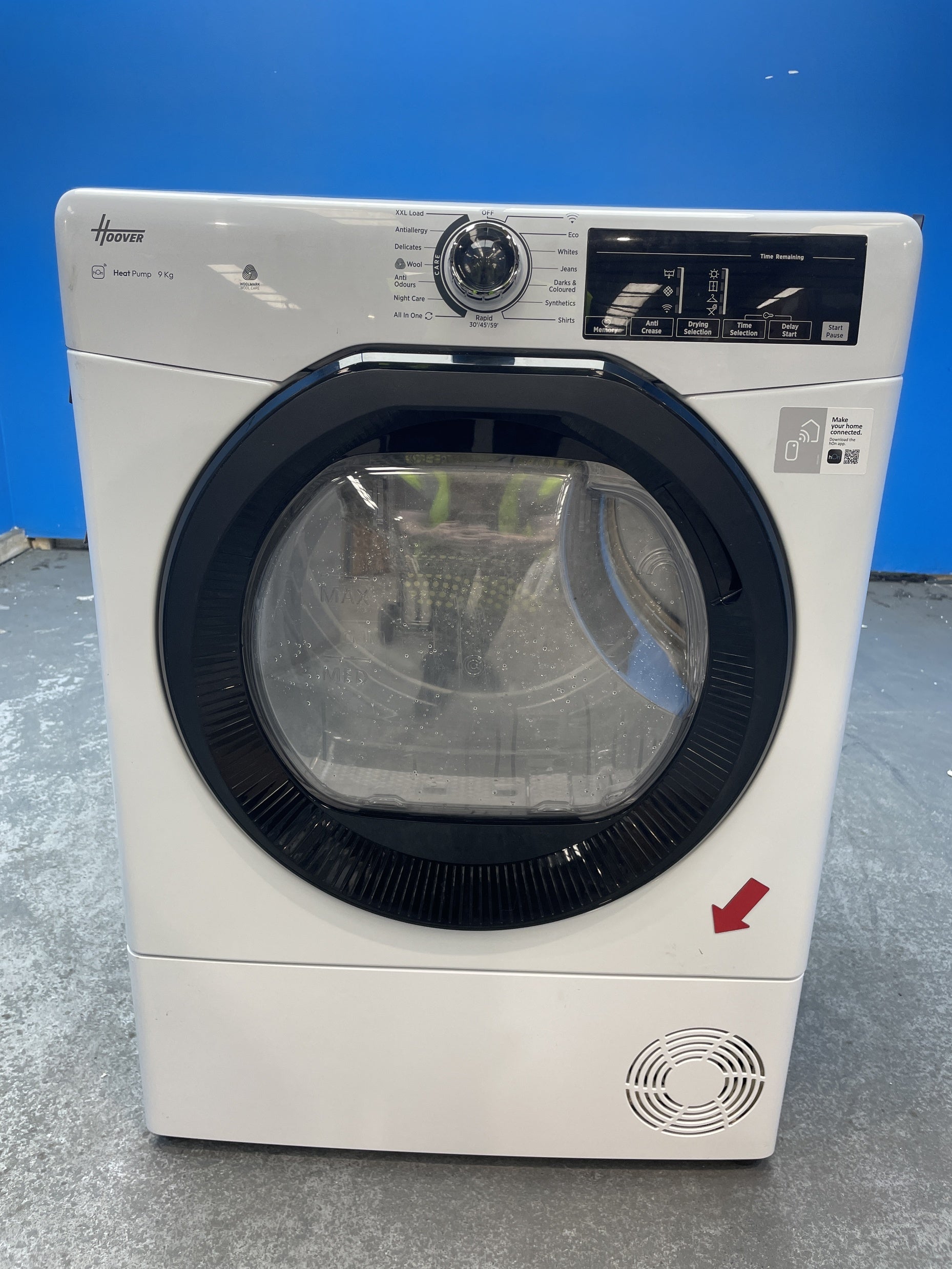 #GRC-159-499 - Hoover H-DRY 350 HRE H9N2TBE-80 9kg Heat Pump Tumble Dryer