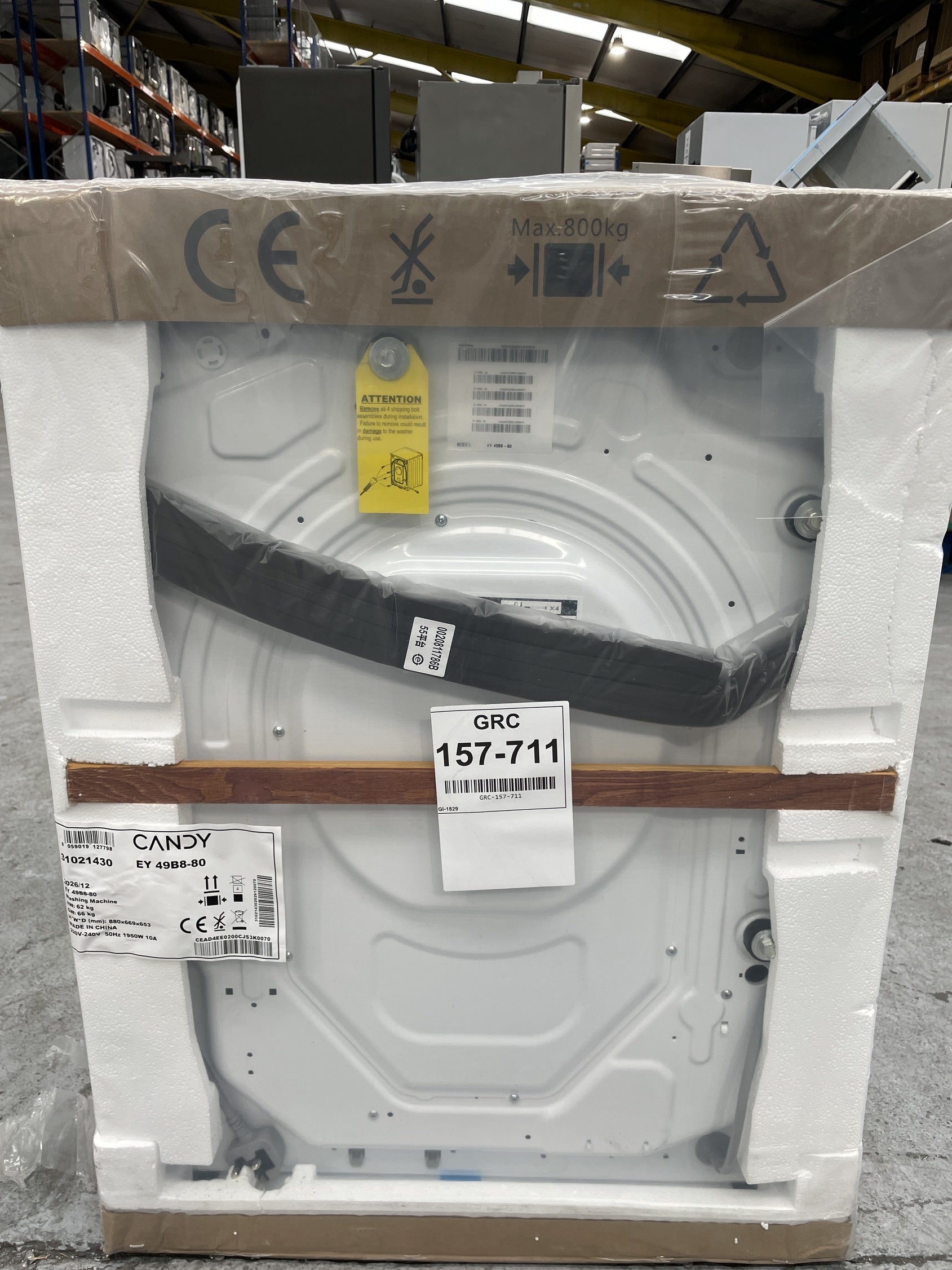 #GRC-157-711 - Candy EY 49B8-80 9kg 1400 Spin Washing Machine