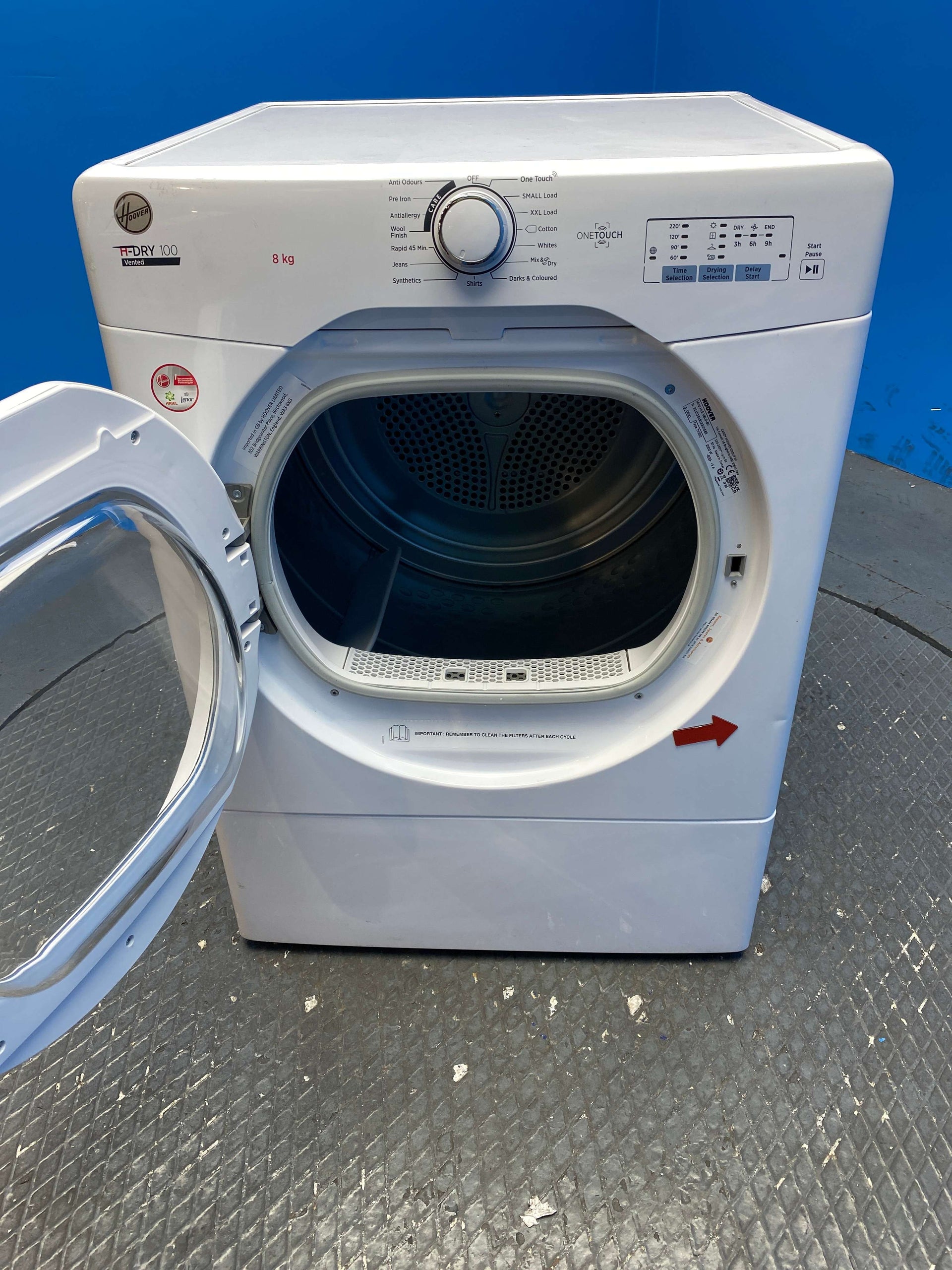 Hoover HLEV8LG 8kg Vented Tumble Dryer