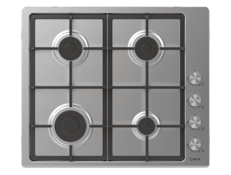 Candy Moderna CHG6LPX 4 Zone Gas Stainless Steel Hob