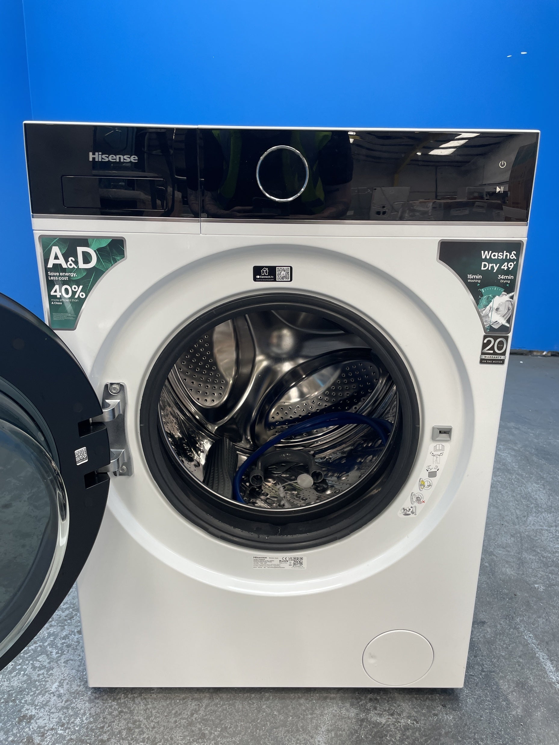 #GRC-158-027 - Hisense WD5I1245BWR 5i Series 12/8kg 1400rpm Washer Dryer