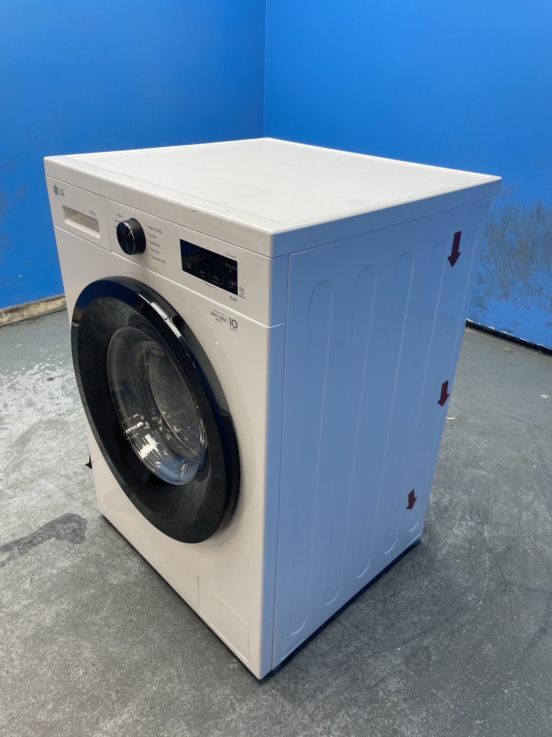 #GRC-157-468 - LG W4X1085NWK Series X10 8/5kg 1400rpm  Direct Drive Washer Dryer