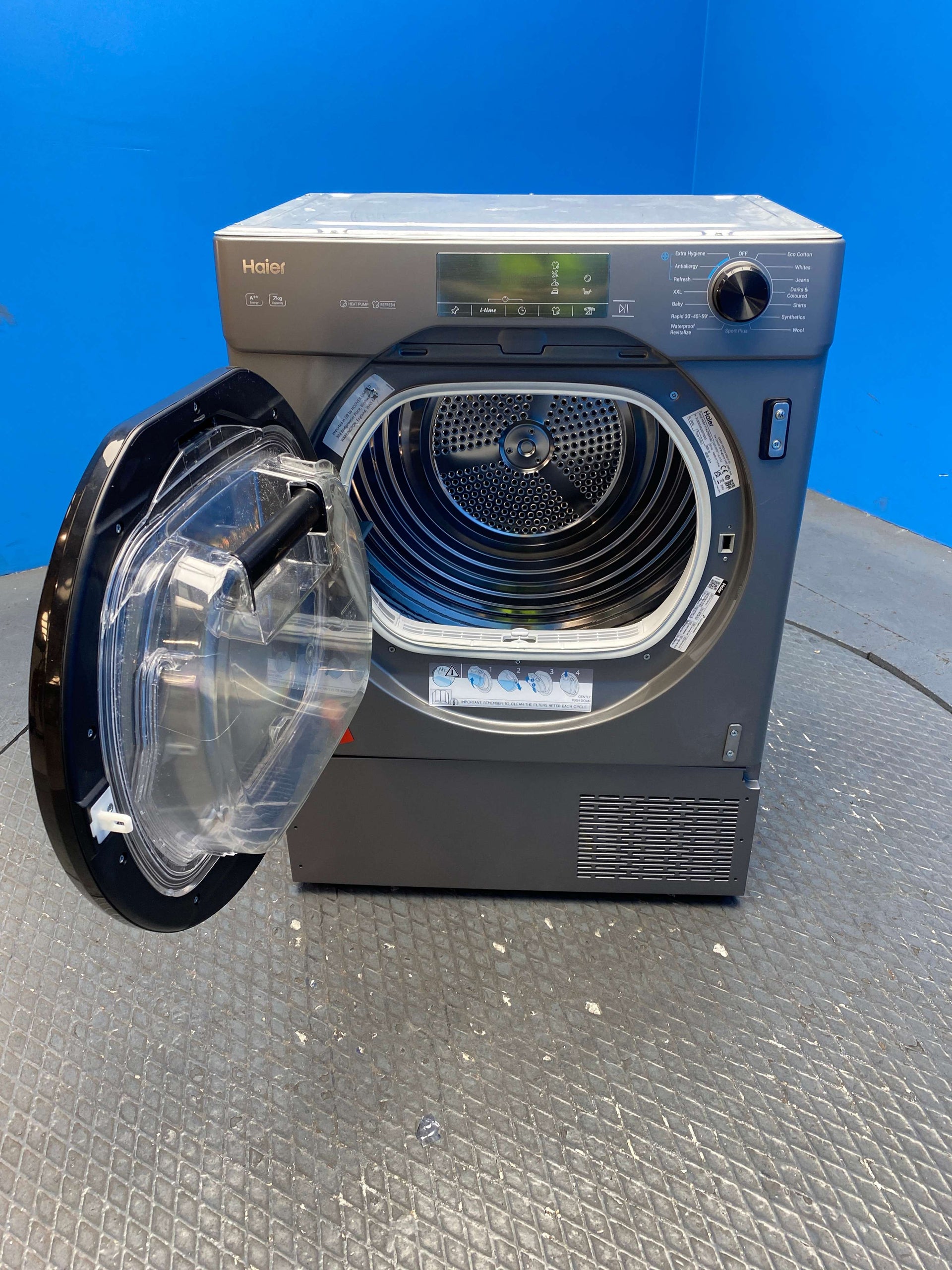 Haier HDB4 H7A2TBERX80 7kg Integrated Heat Pump Tumble Dryer