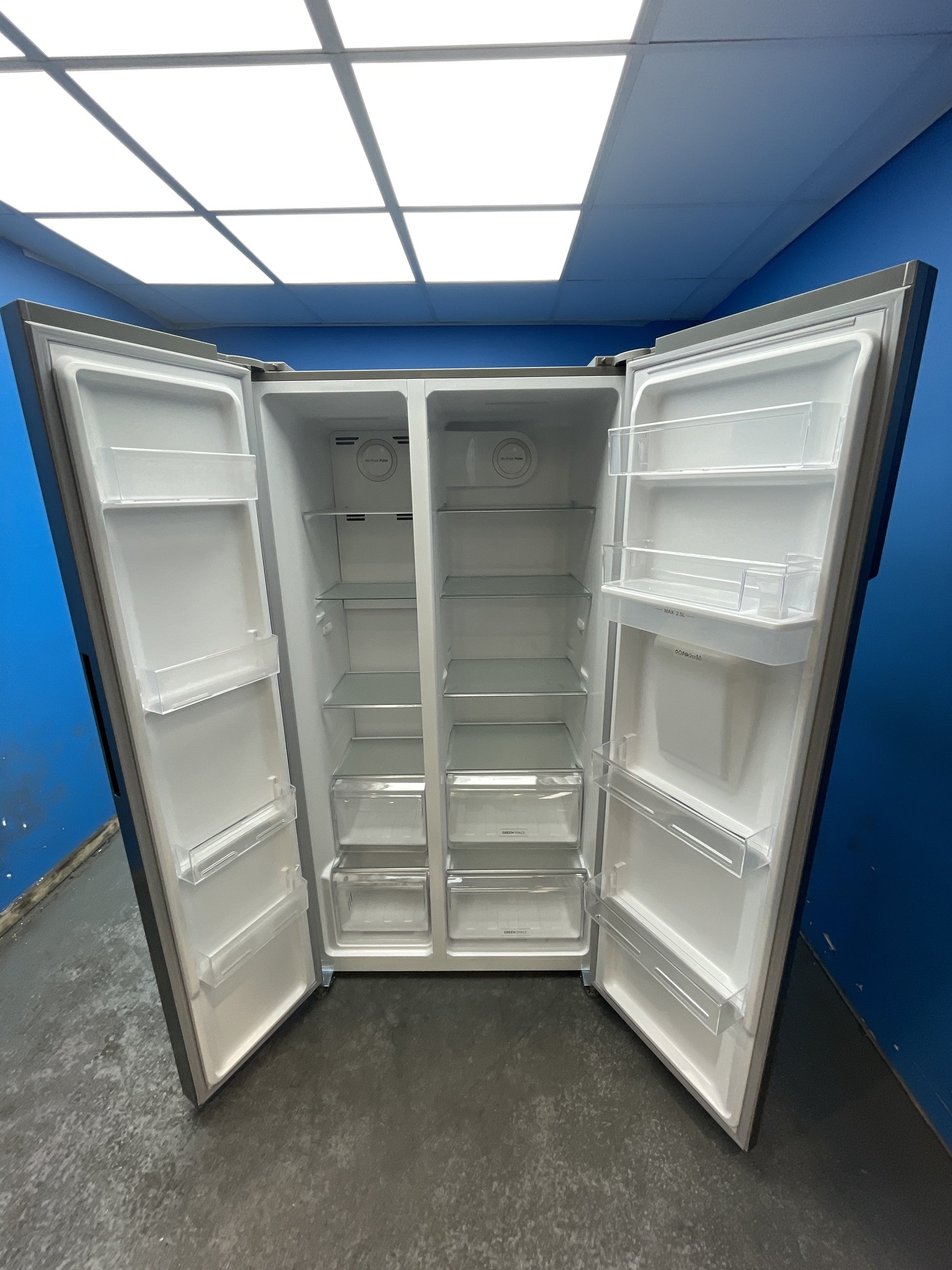 #GRC-162-611 - Hoover HHSBSO6174XWDK American Style 529 Litre Fridge Freezer