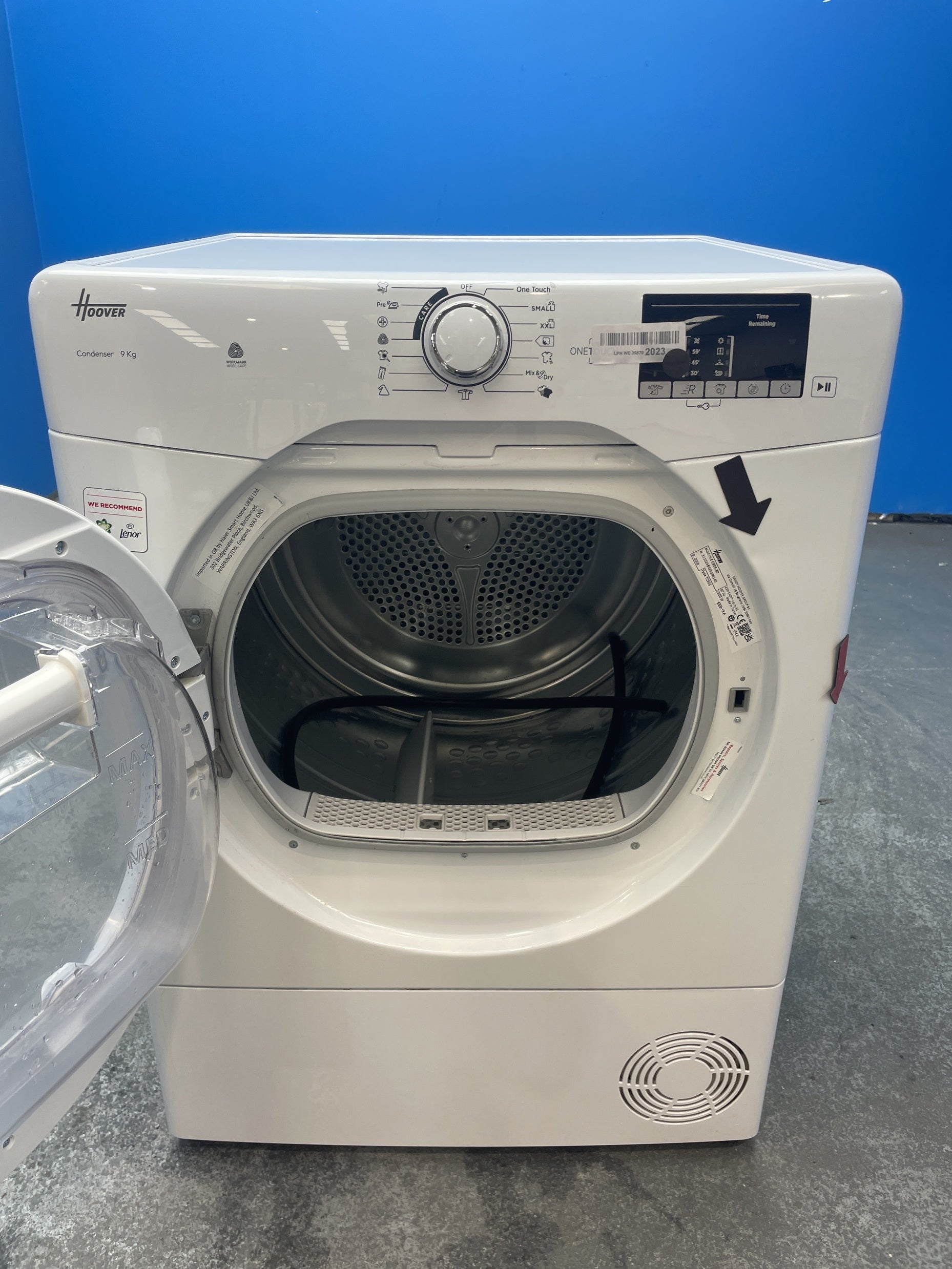 #GRC-158-622 - Hoover HLEC9DE 9kg Condenser Tumble Dryer
