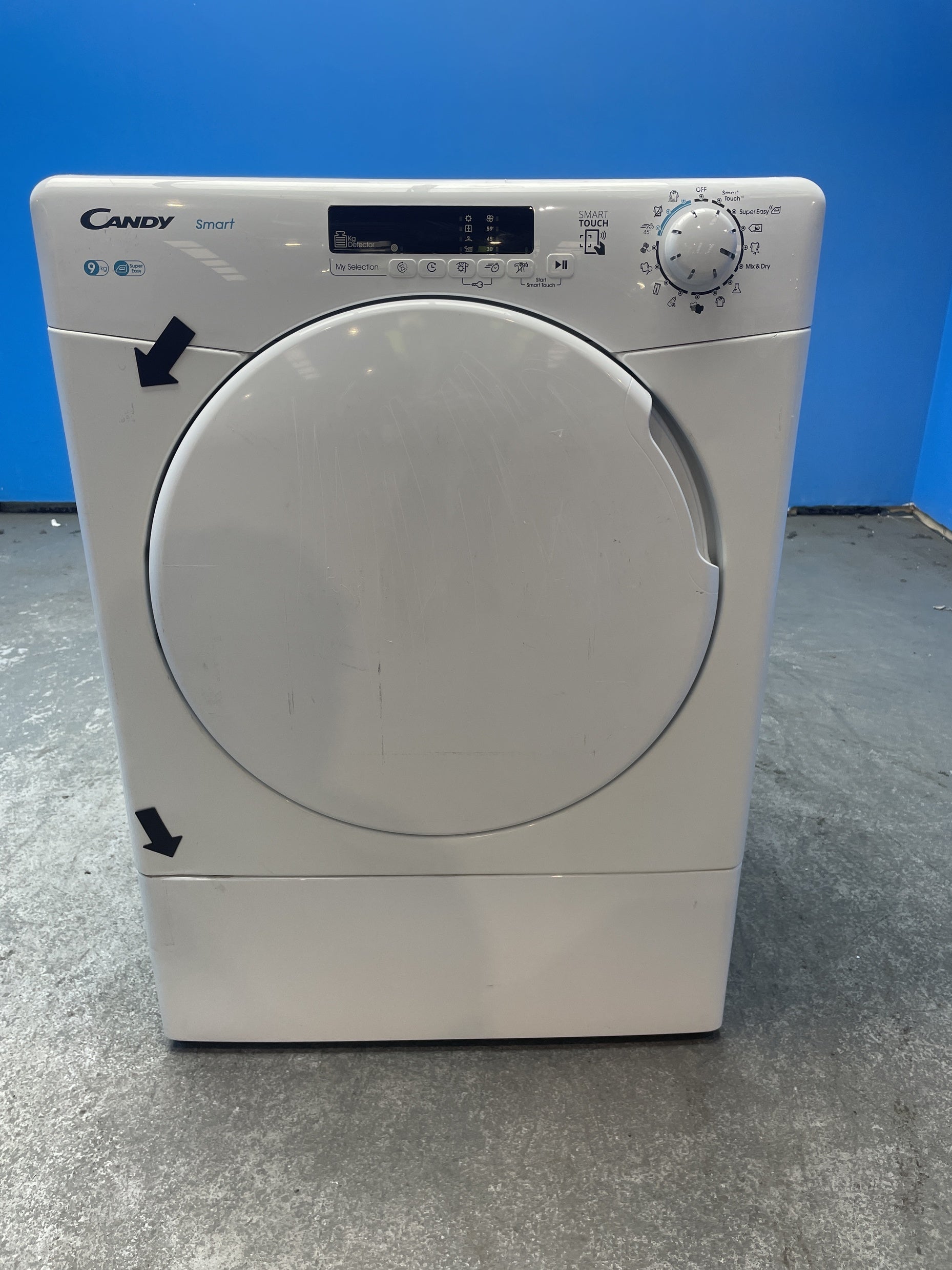 #GRC-156-121 - Candy CSE V9DF-80 9kg Vented Smart Tumble Dryer