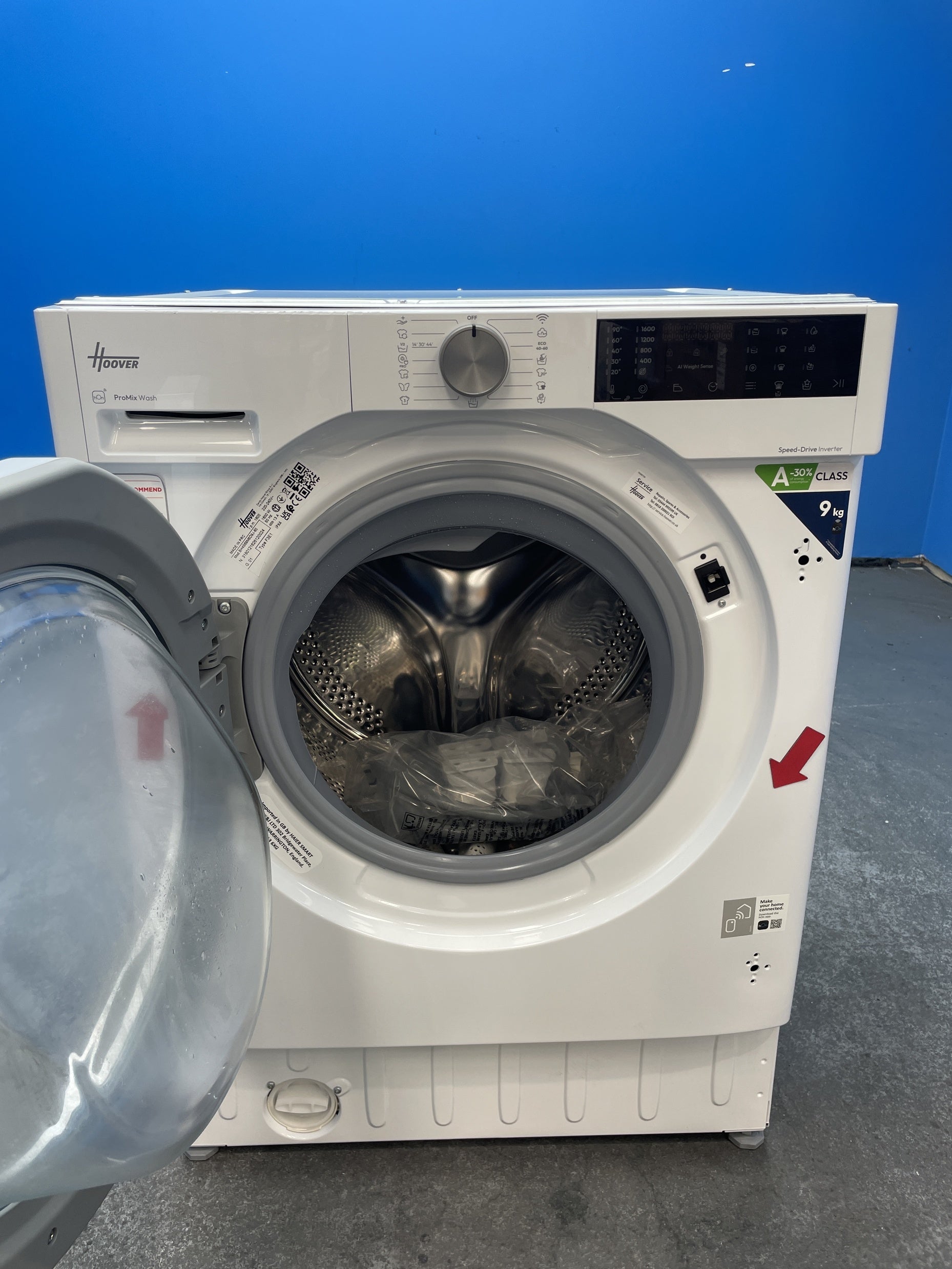 #GRC-159-720 - Hoover BH4S69M6D9J H-WASH 400 Pro 9kg 1600rpm Integrated Washing Machine