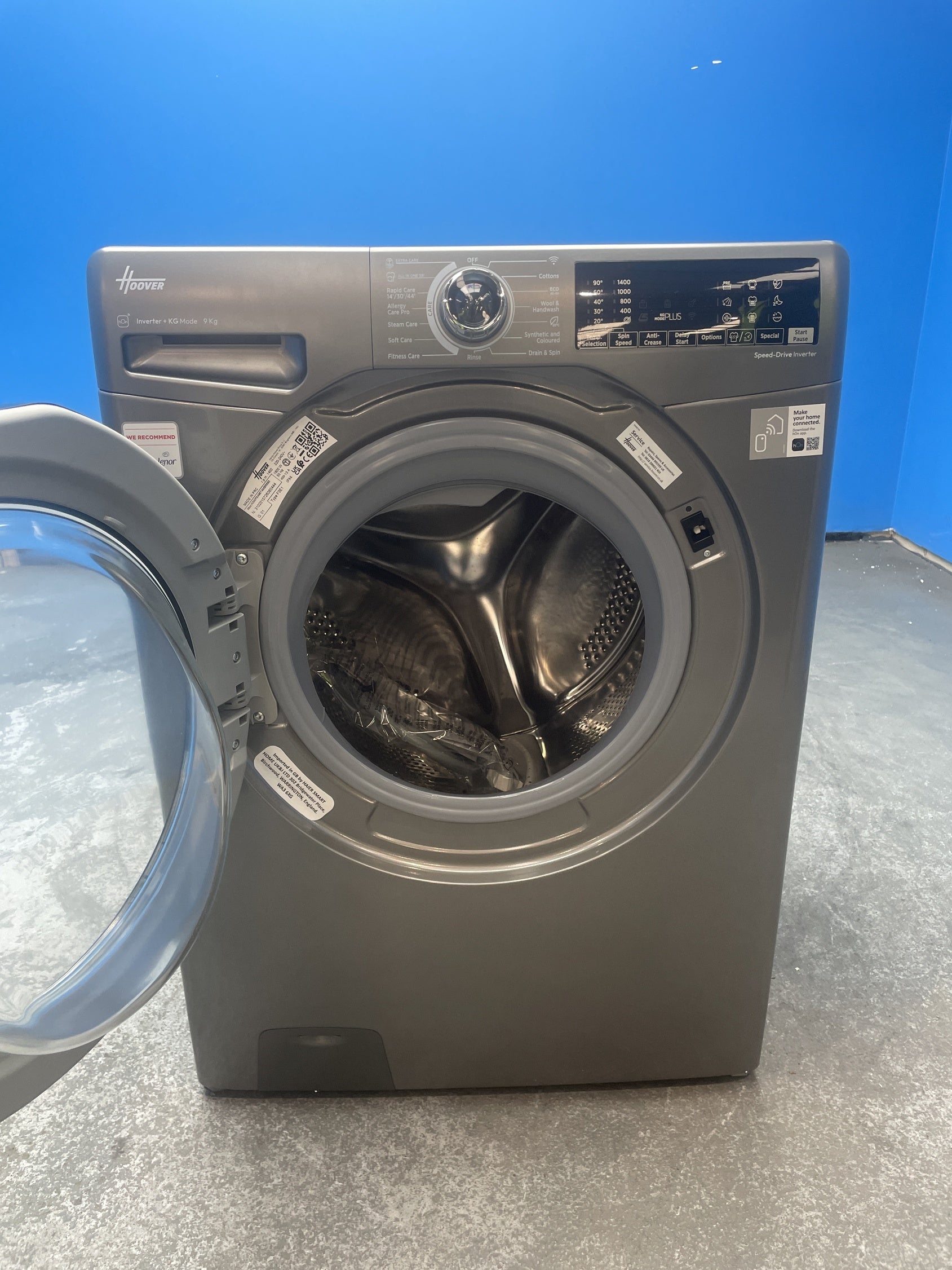 #GRC-156-066 - Hoover H3WPS496TAMBR680 9kg 1400 Spin Washing Machine