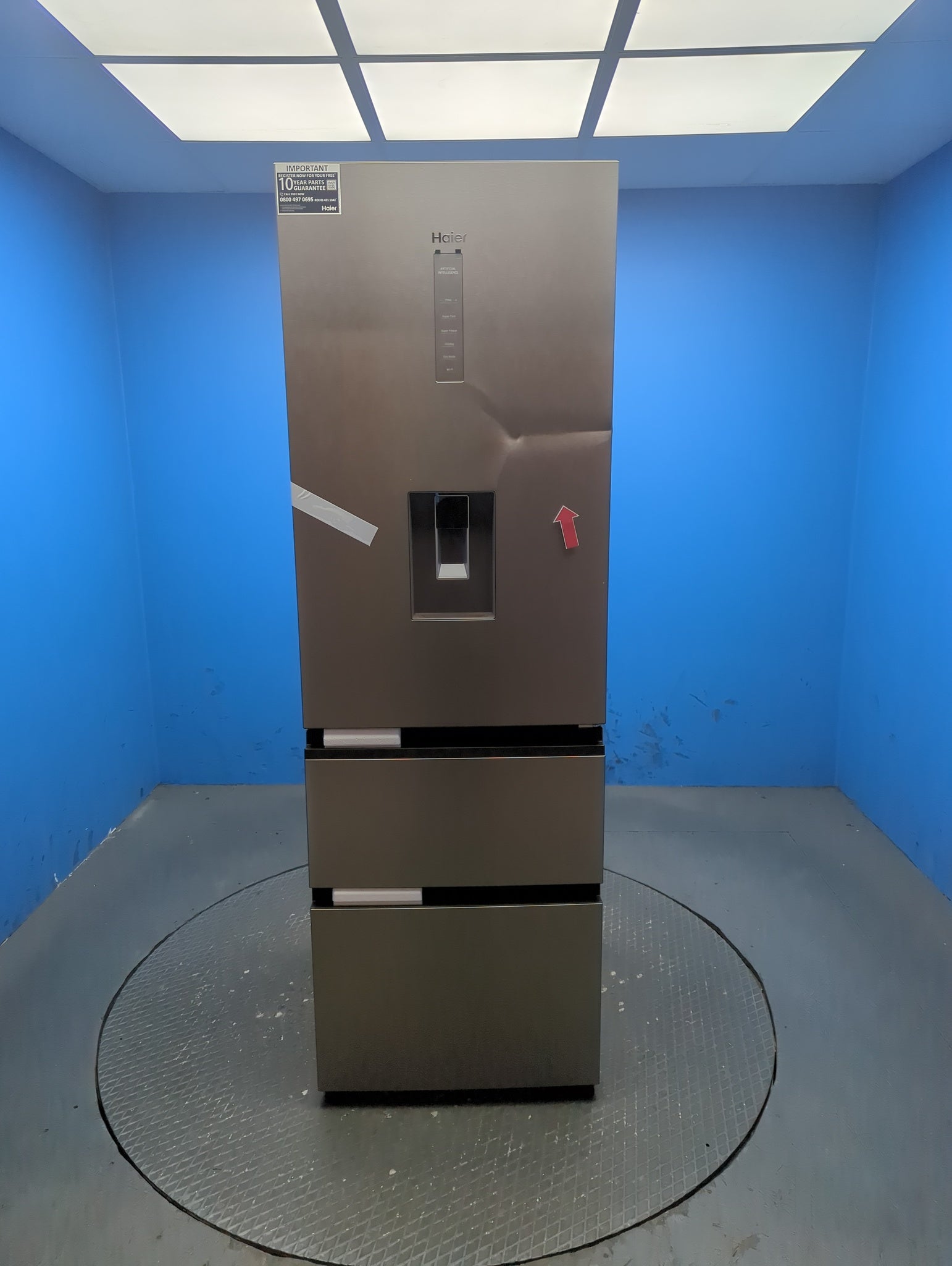 Haier HTW5618EWMG 357 Litre Combi Fridge Freezer