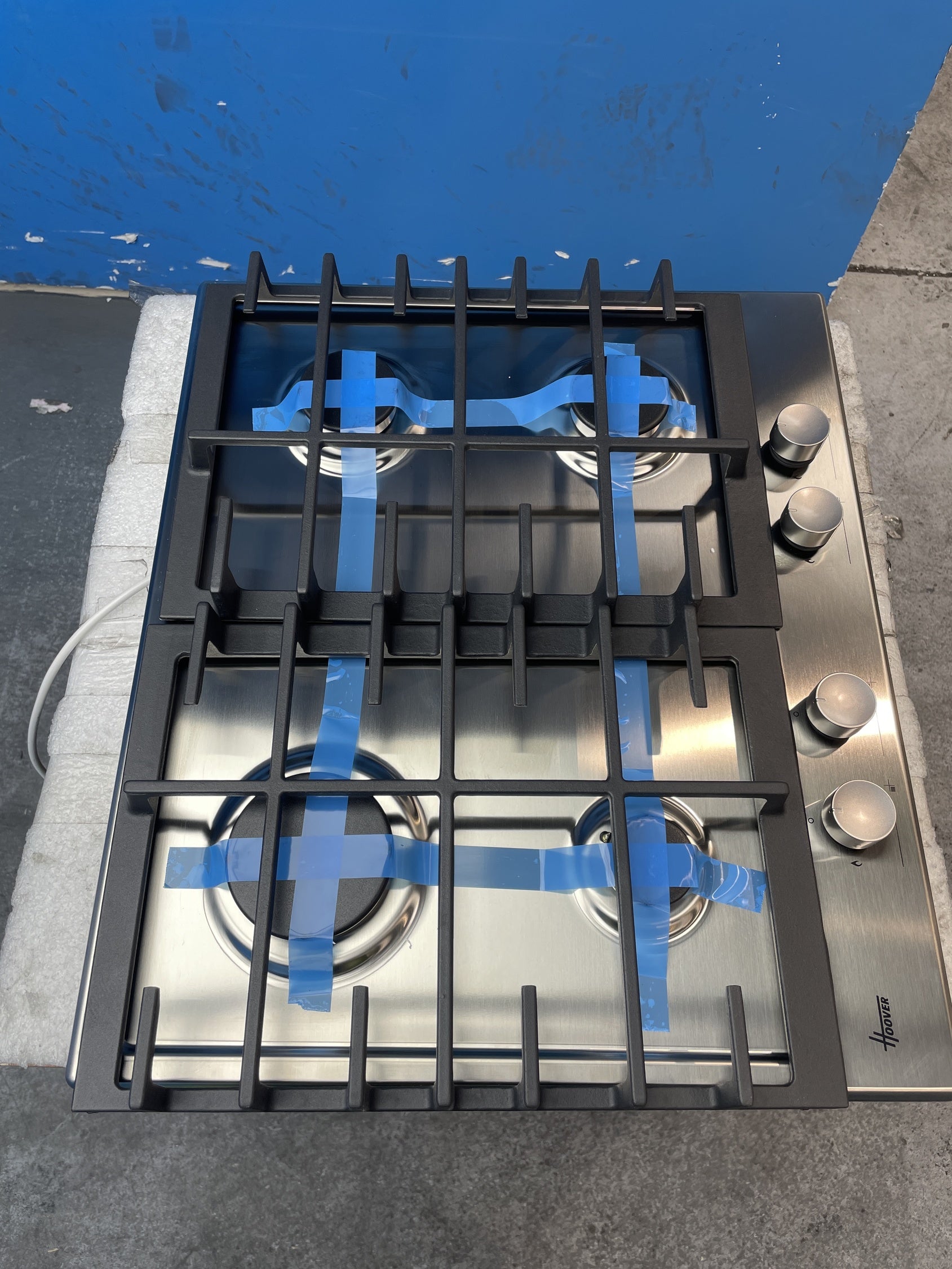 #GRC-160-141 - Hoover HHG6BRMX H-HOB 300 60cm Built-in 4 Burner Gas Hob