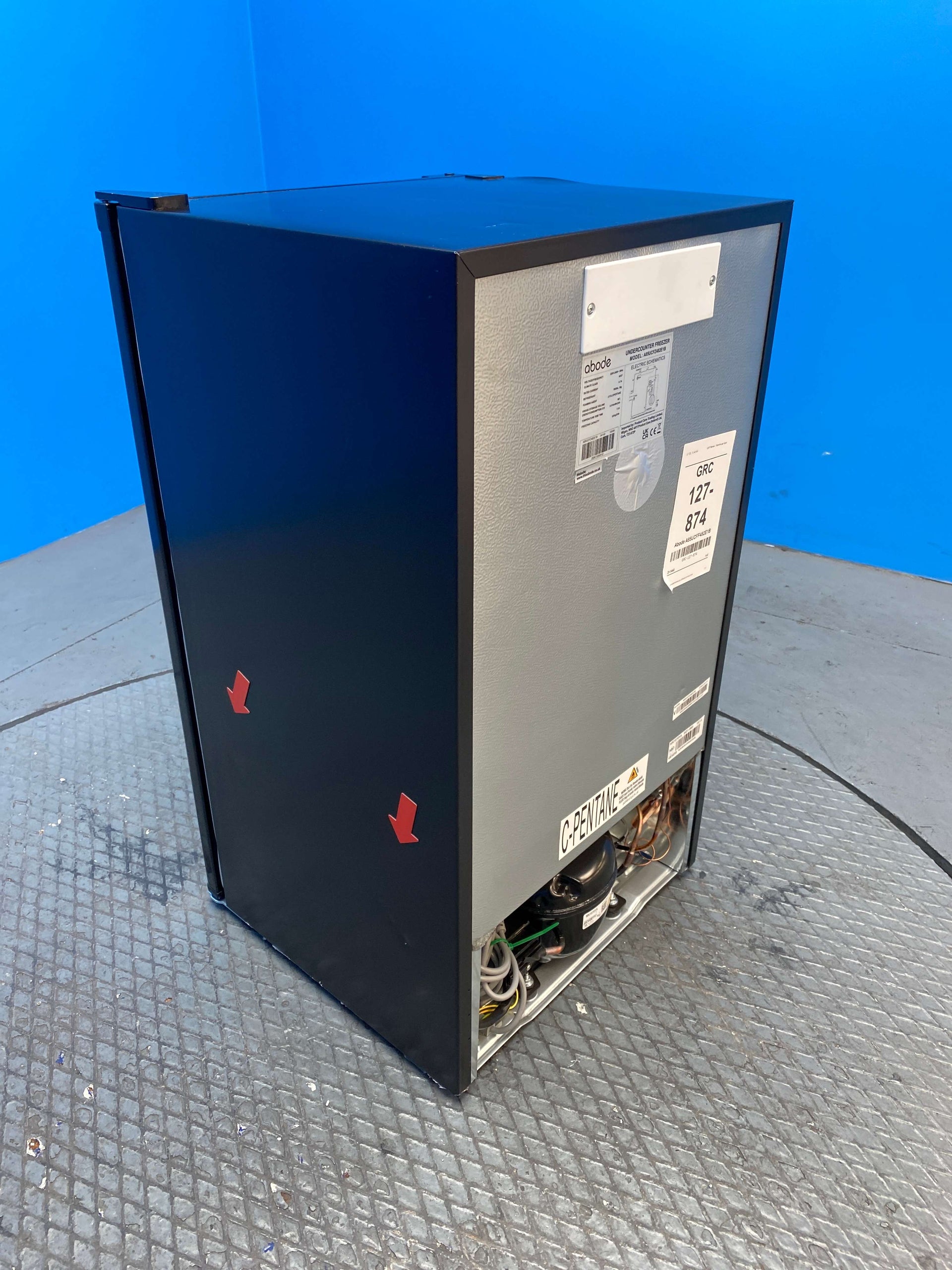 Abode A85UCFF482E1B 85L Under Counter Fridge Freezer