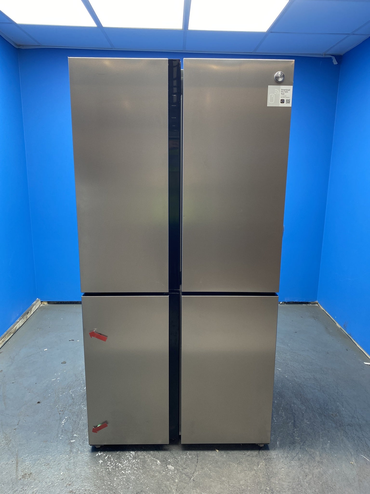 Hoover HSC918ENXK 567L No Frost American Style Fridge Freezer