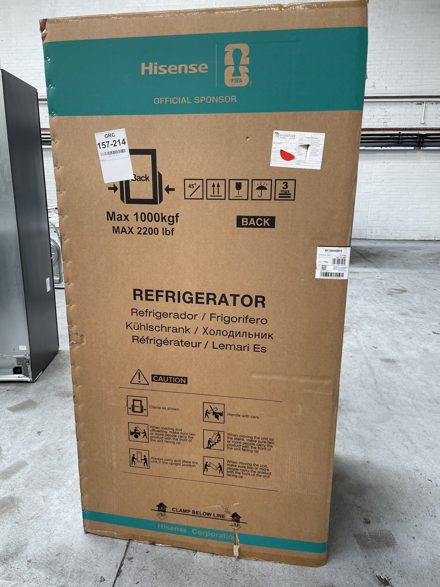 #GRC-157-214 - Hisense RF728N4SBFE PureFlat French Door Fridge Freezer