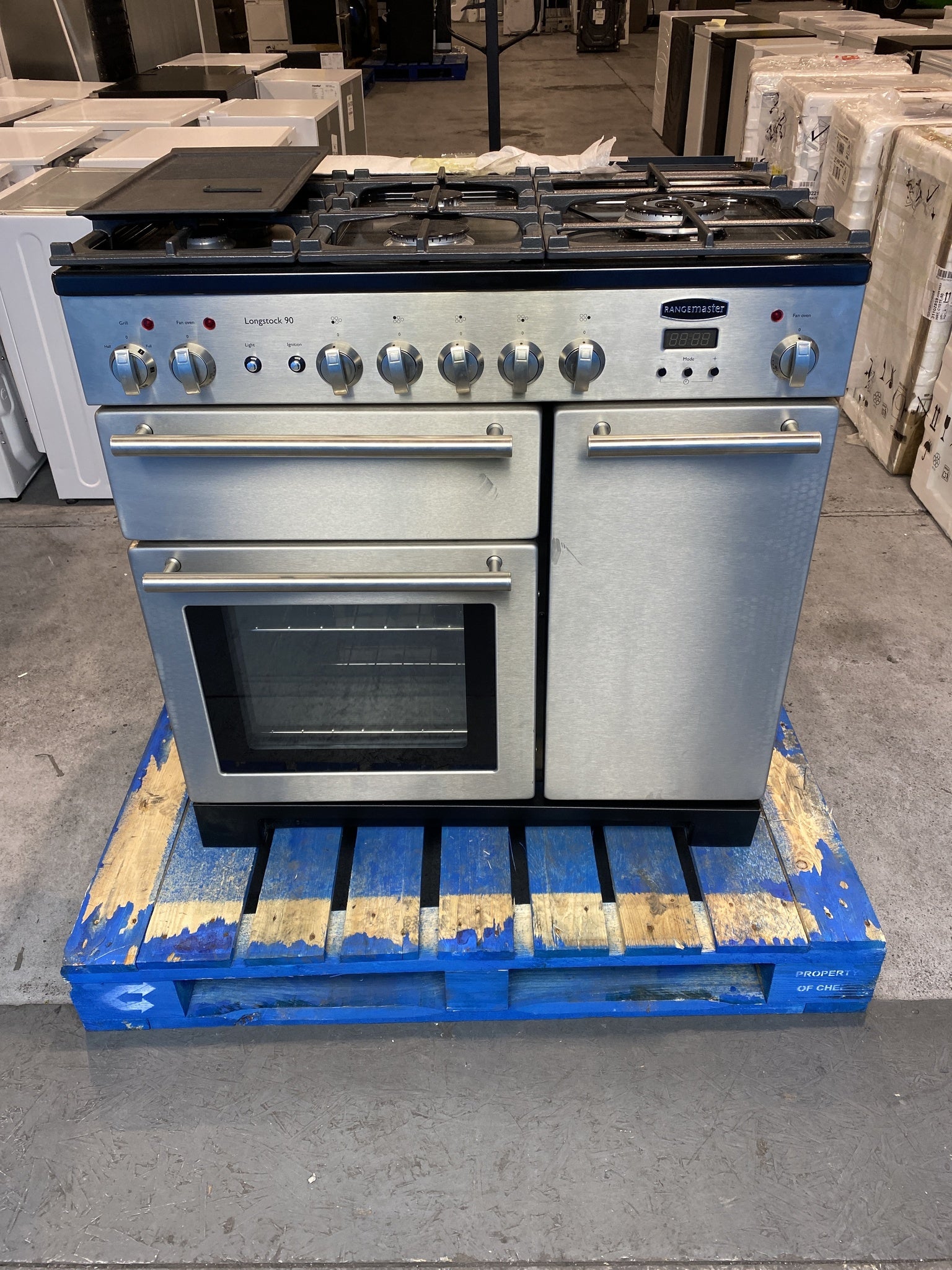 Rangemaster Longstock Deluxe 90cm Dual Fuel Range Cooker