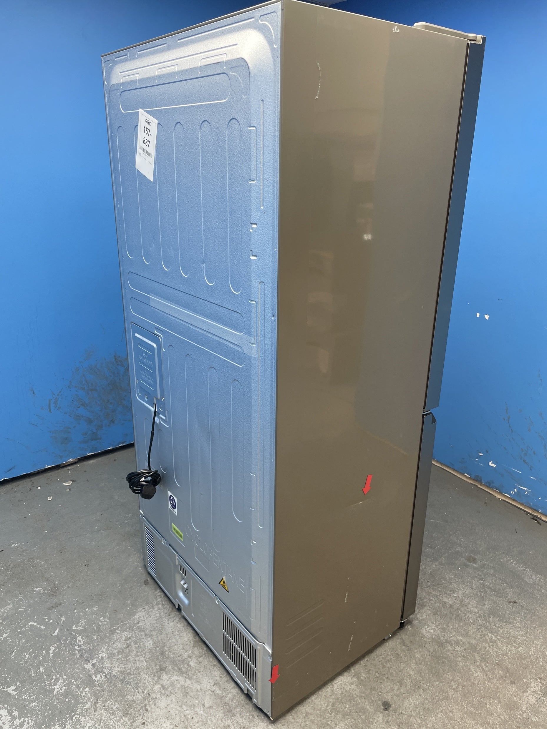 #GRC-157-887 - Haier HCR7818DNMM Cube 83 Total No Frost American Fridge Freezer