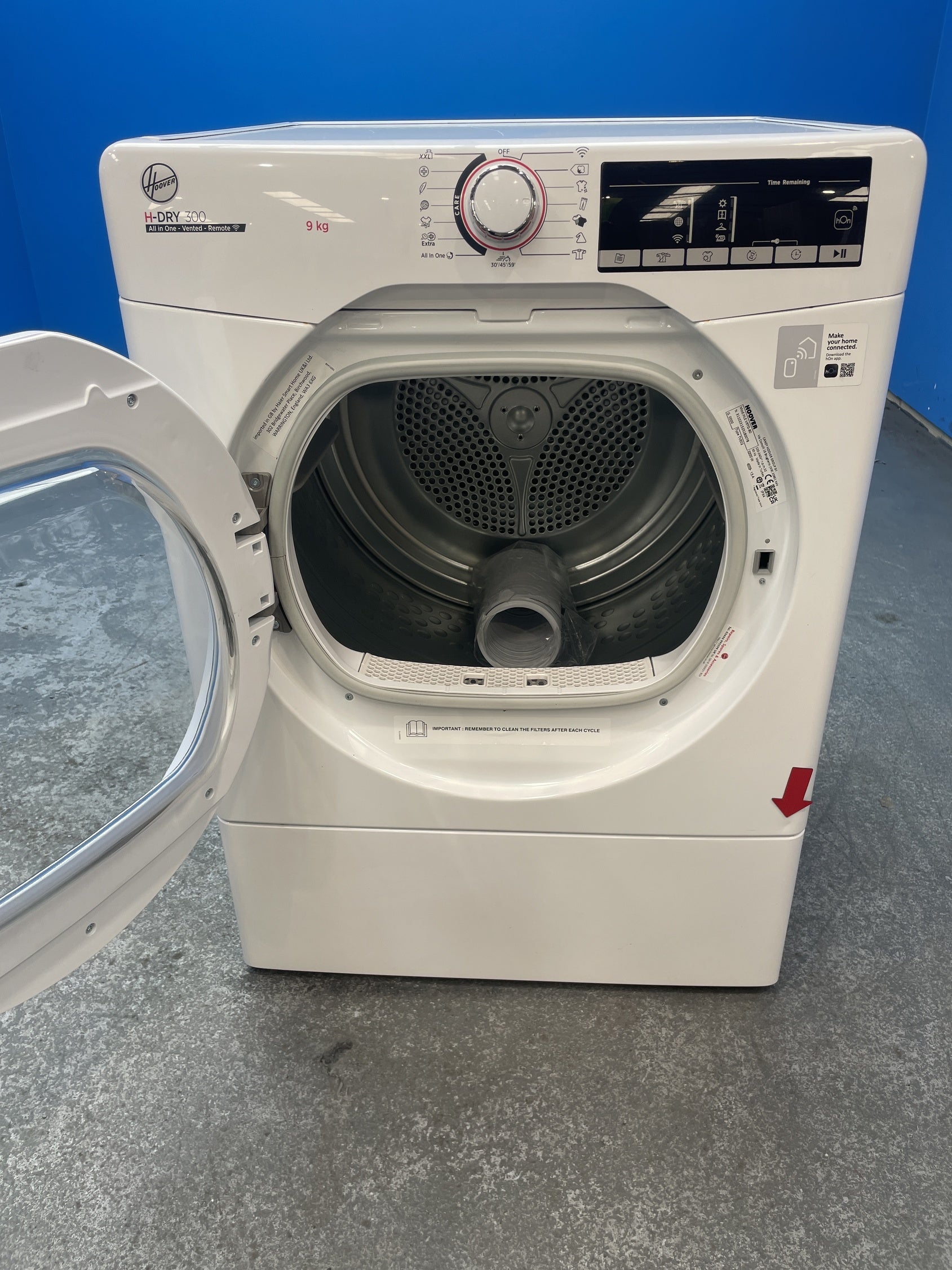 #GRC-157-171 - Hoover HLE V9TG 9kg Vented Tumble Dryer