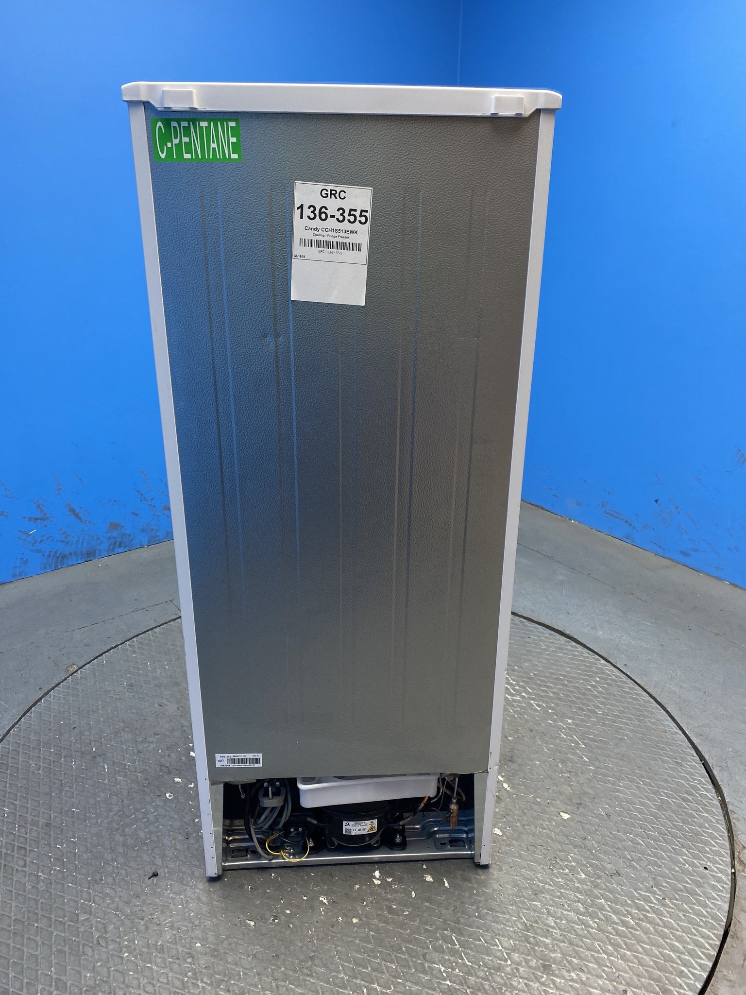 Candy CCH1S513EWK 185 Litre Combi Fridge Freezer