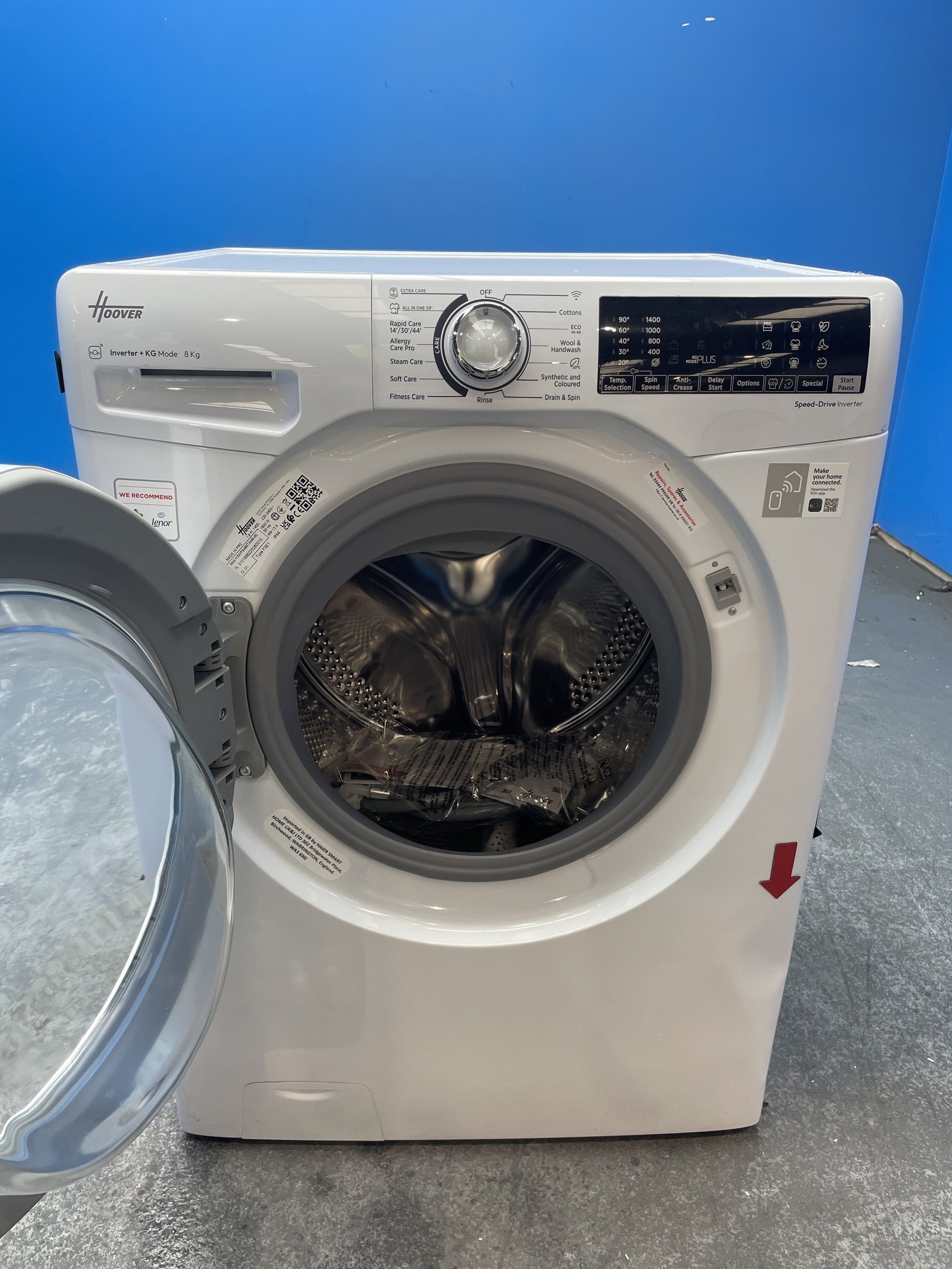 #GRC-159-020 - Hoover H3WPS486TAM6 8kg 1400 Spin Washing Machine