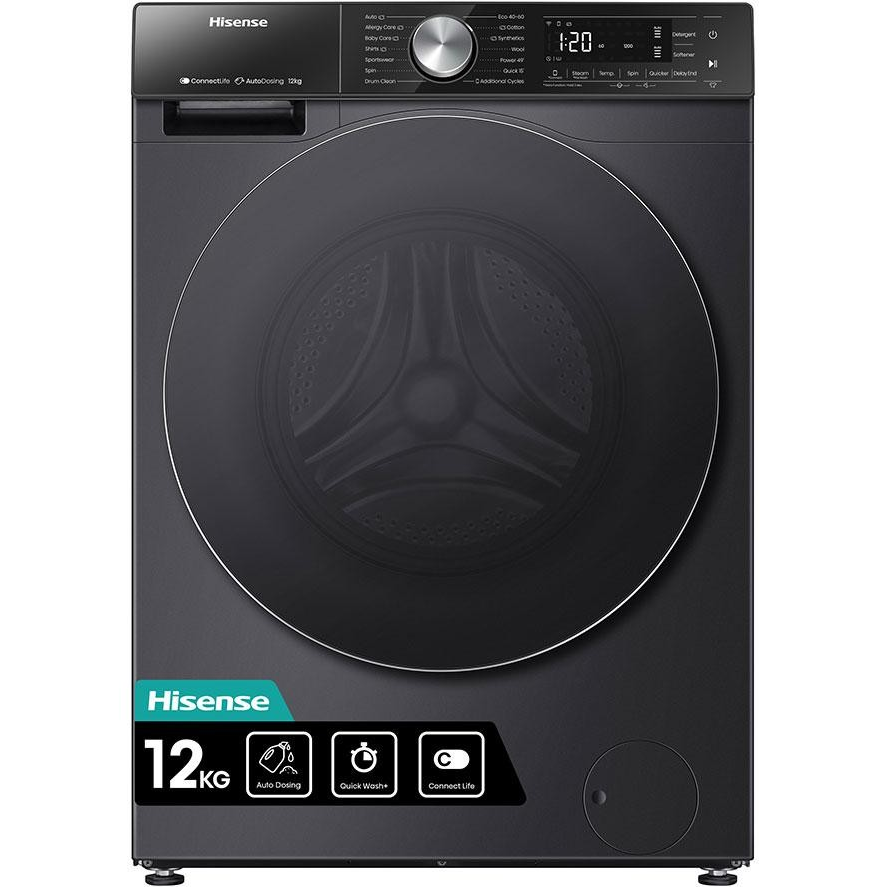 Hisense WF5S1245BB 12kg 1400rpm Smart Washing Machine – Renew 2 U