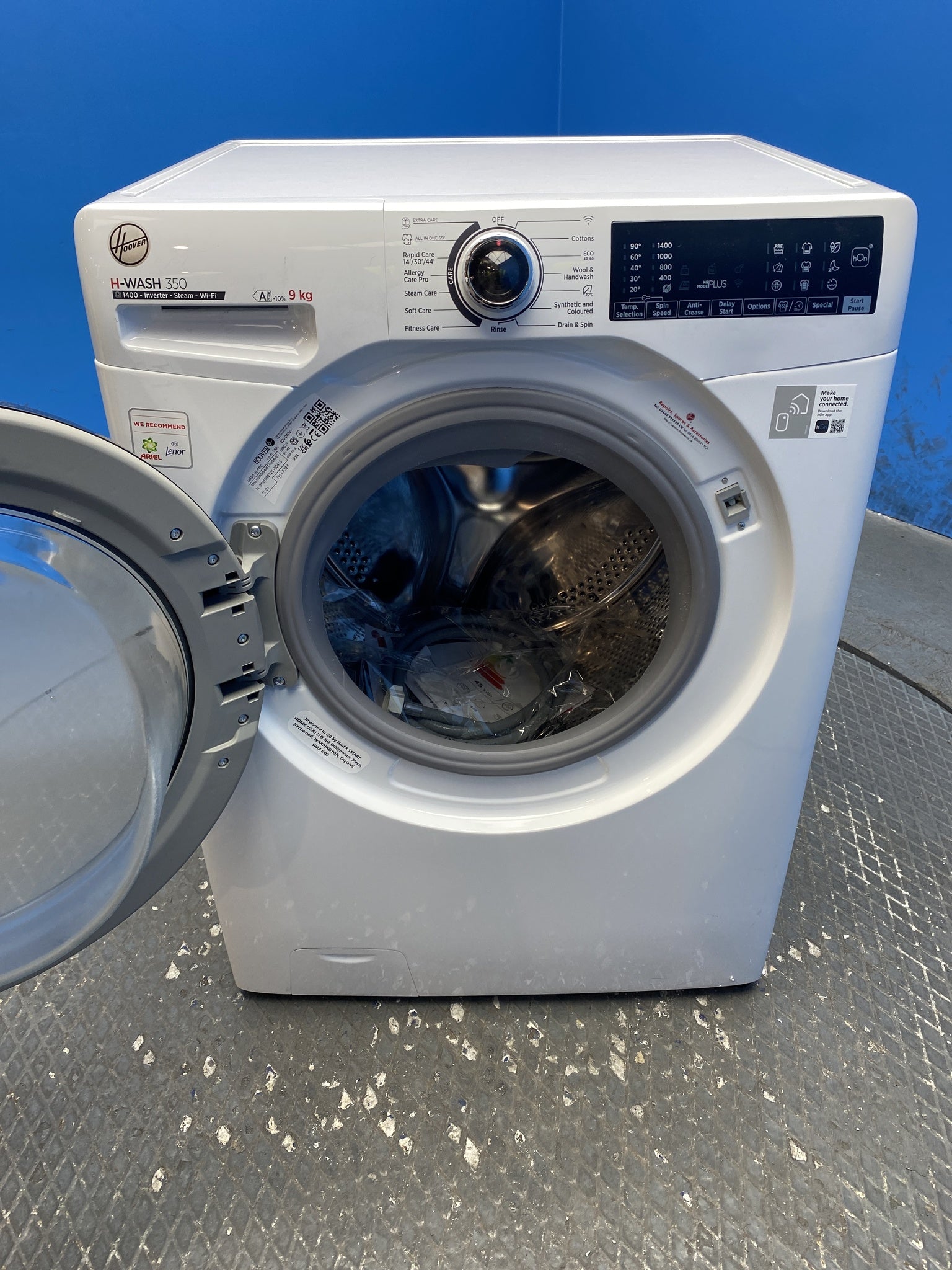 Hoover H3WPS496TAMB6 9kg 1400 Spin Washing Machine