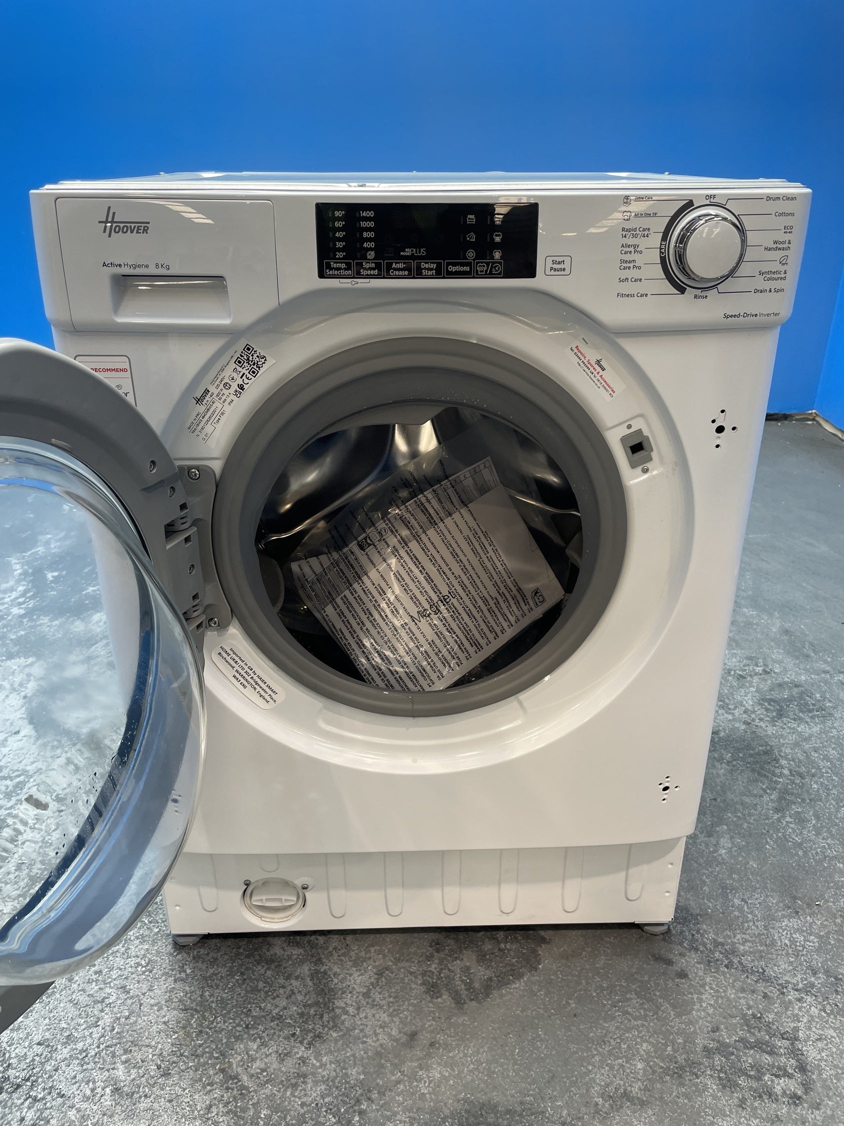 #GRC-156-287 - Hoover H-WASH 300 Pro HBWS 484DMBW5-80 8kg 1400rpm Integrated Washing Machine