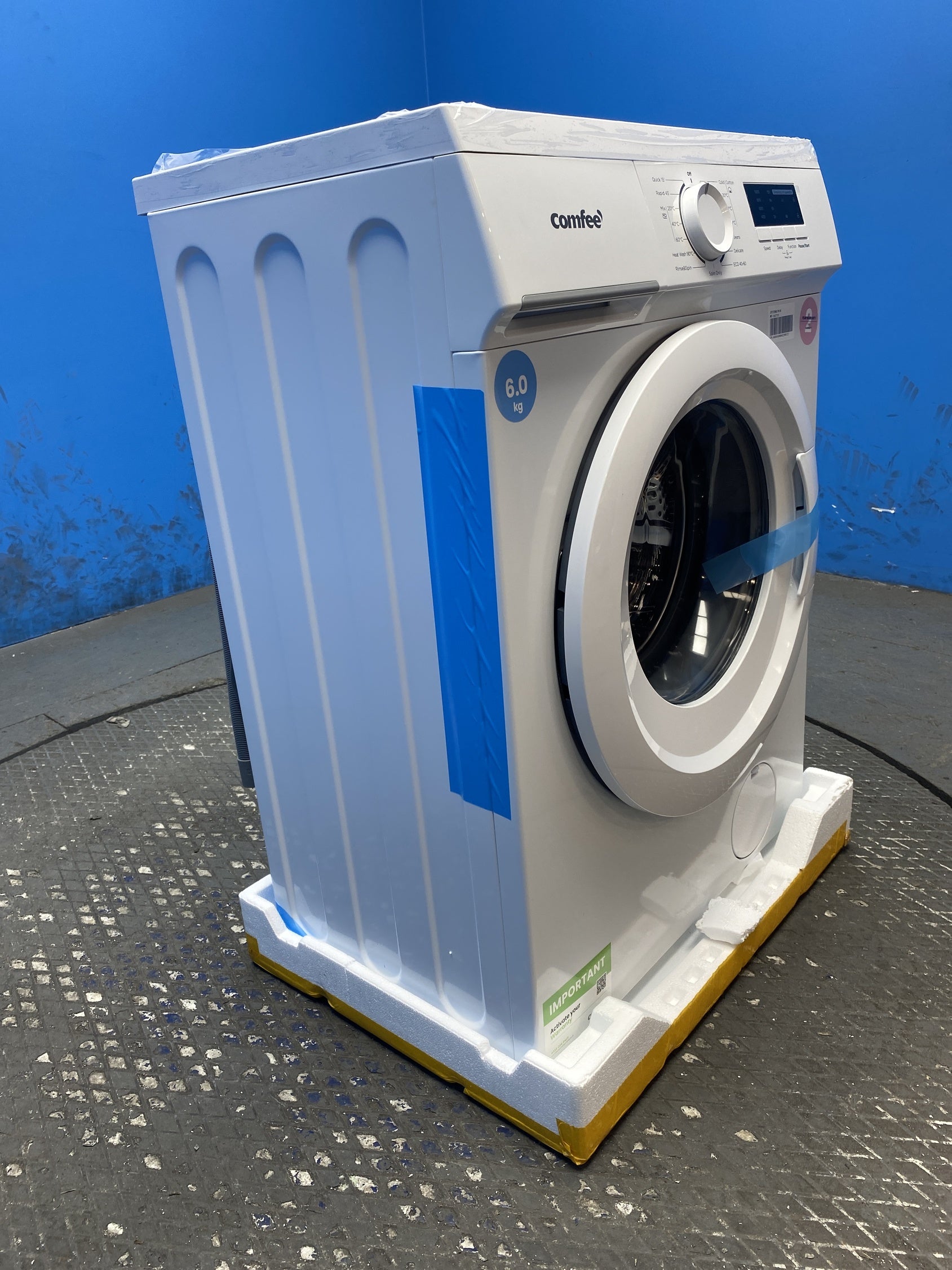 #GRC-158-901 - Comfee CFE10EW60/W Slim 6kg 1000rpm Washing Machine