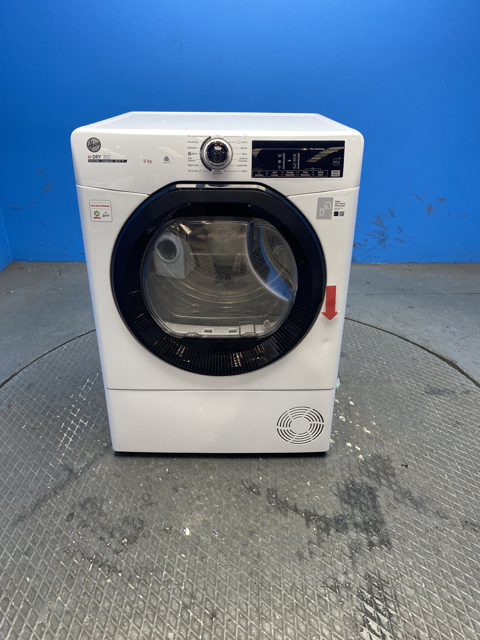 Hoover H-DRY 350 HREC9TBE-80 9kg Condenser Tumble Dryer