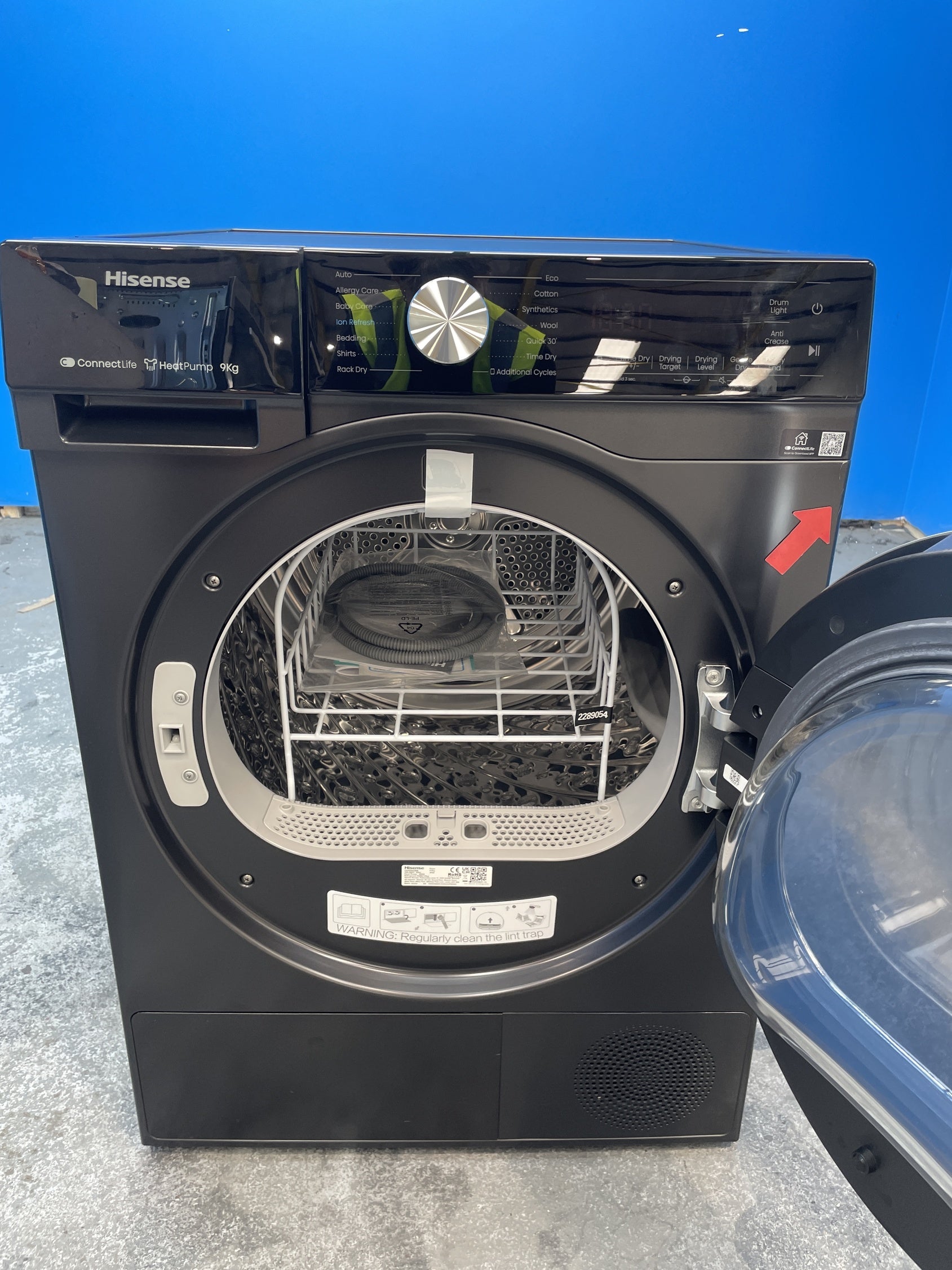 #GRC-158-113 - Hisense DH5S902BB 9kg Heat Pump Tumble Dryer