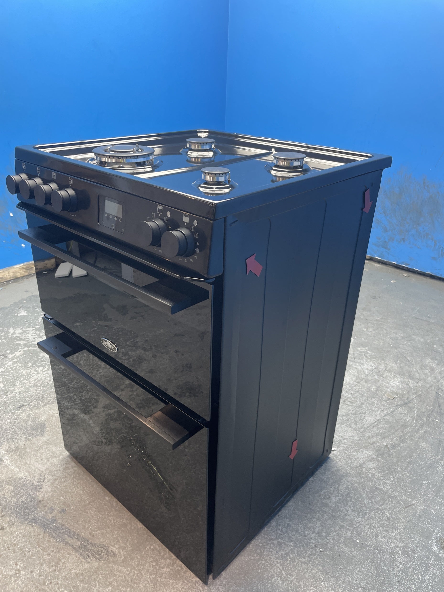 #GRC-159-439 - Belling Vision 60cm Dual Fuel Cooker with Double Oven