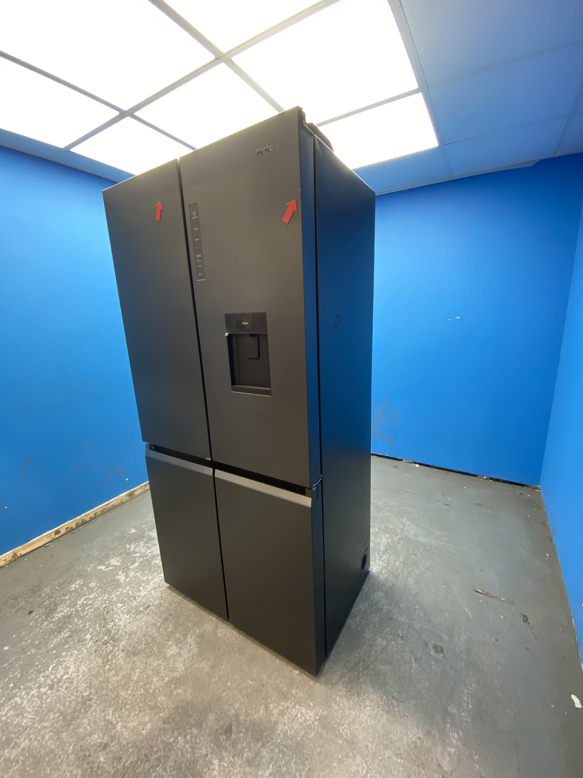 #GRC-156-555 - Haier HCR5919EHMB 528 Litre American Style Fridge Freezer