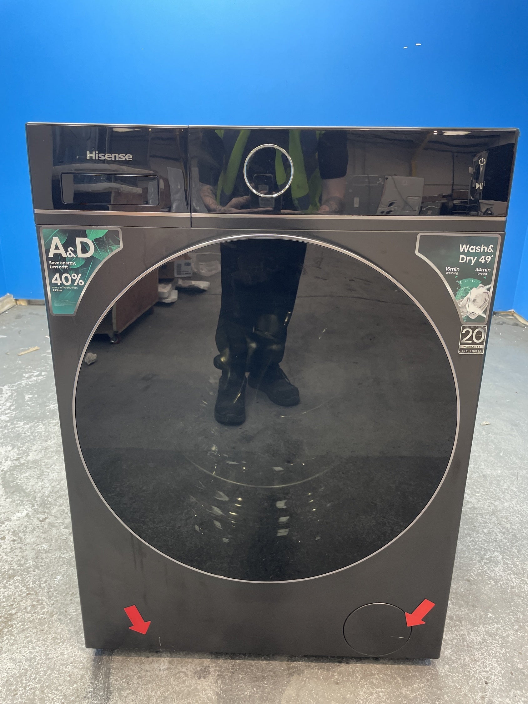 #GRC-158-047 - Hisense 5i KitchenFit Series WD5I1245BBR 12/8kg 1400rpm Washer Dryer