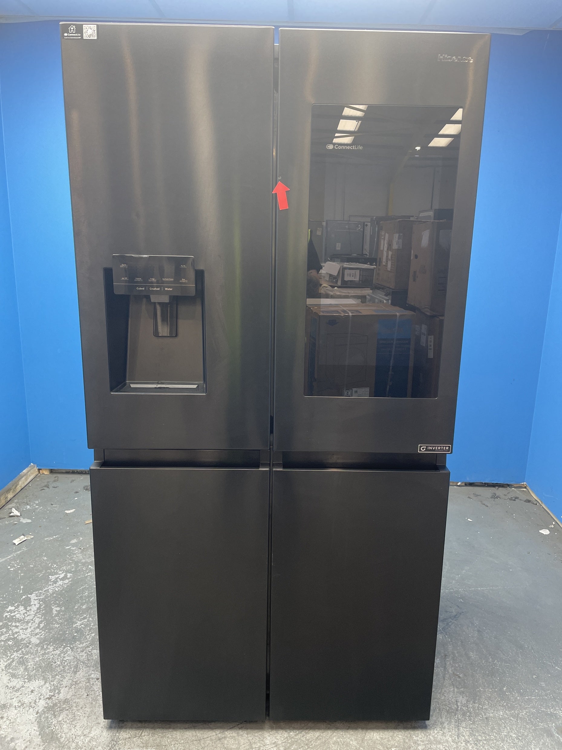 #GRC-157-497 - Hisense PureFlat RQ760N4IFE American Style Fridge Freezer