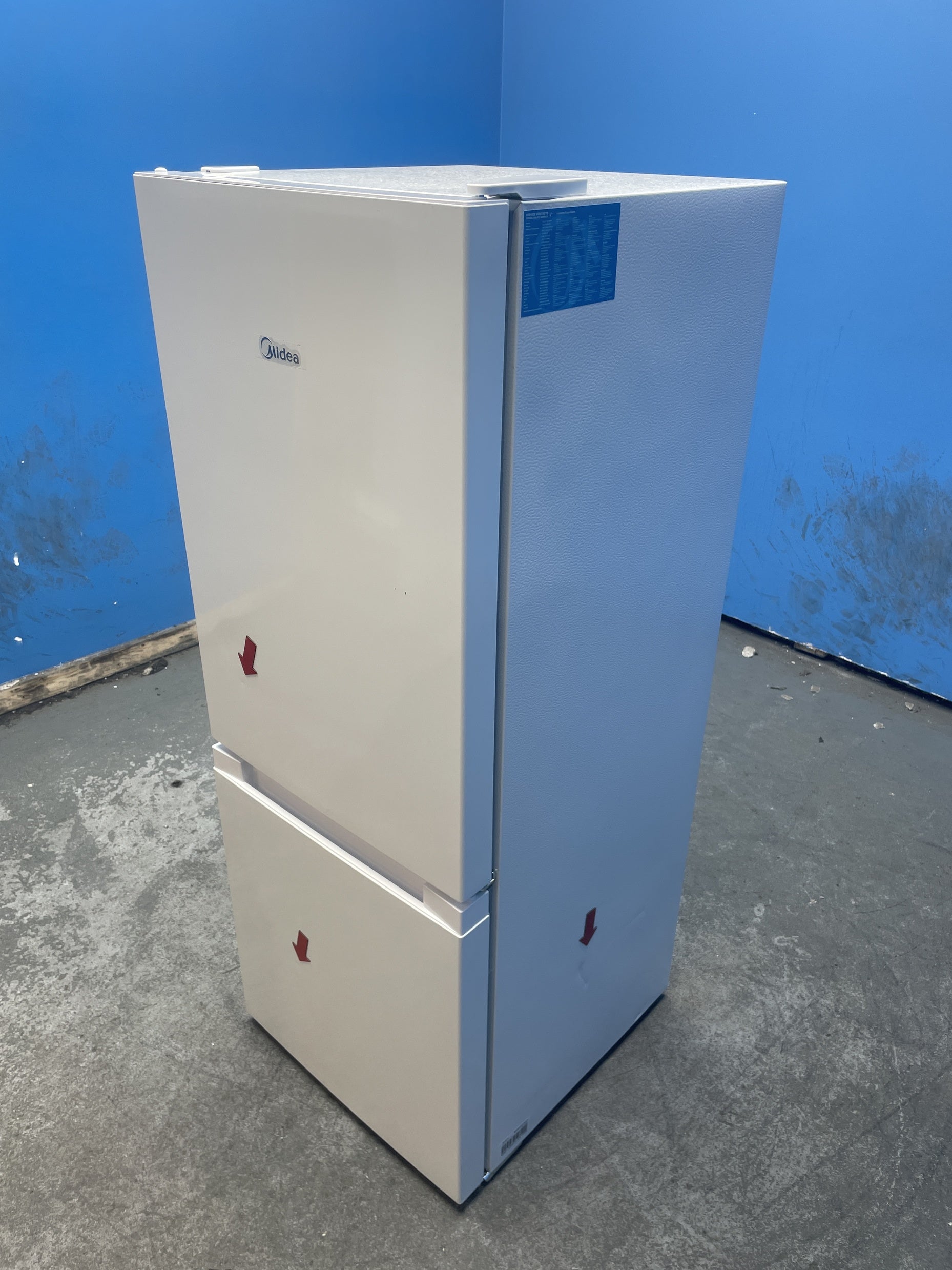 #GRC-158-792 - Midea MDRB202FGE01 47cm Wide Low Frost Combi Fridge Freezer