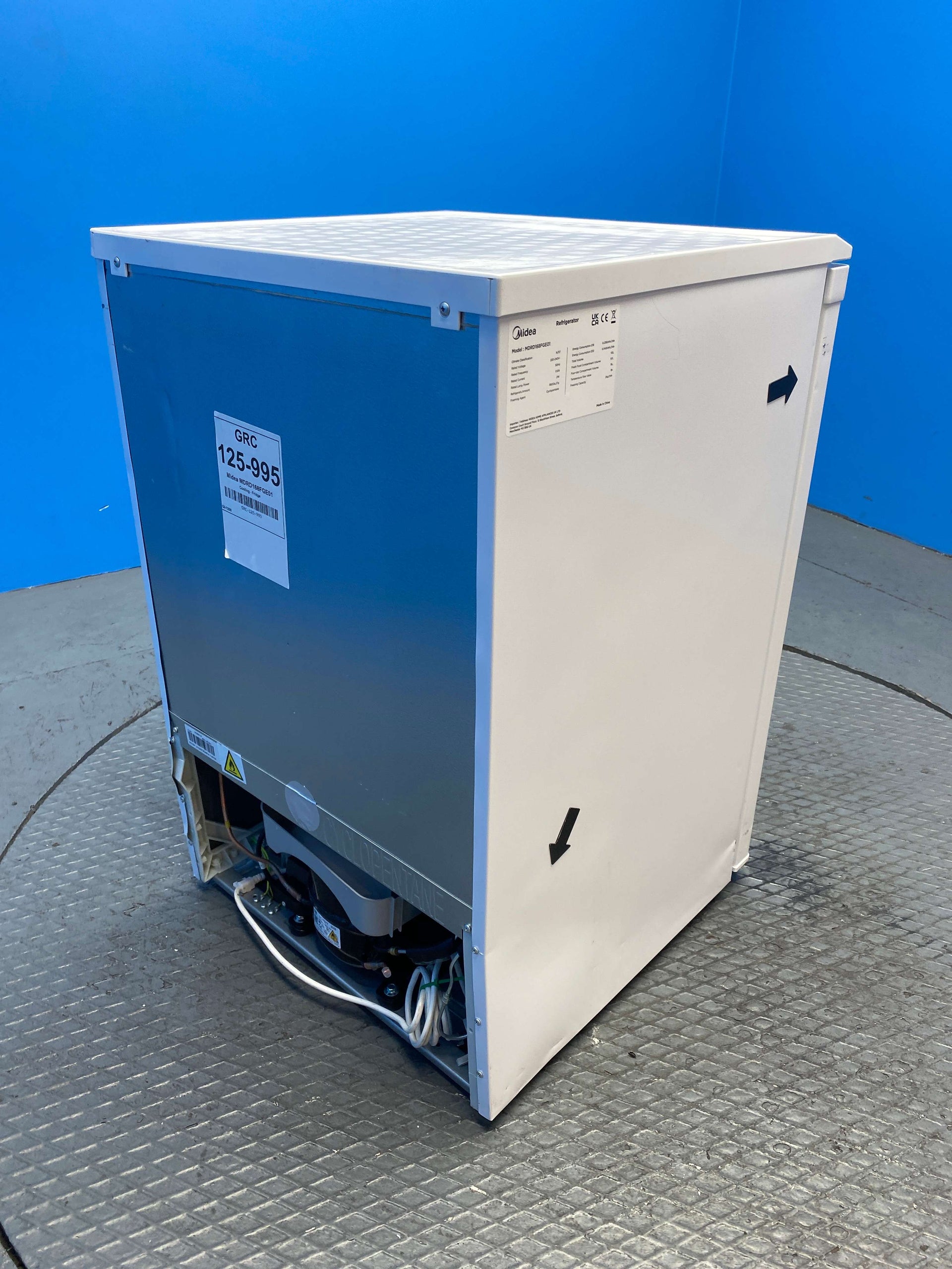Midea MDRD168FGE01 113 Litre Undercounter Larder Fridge