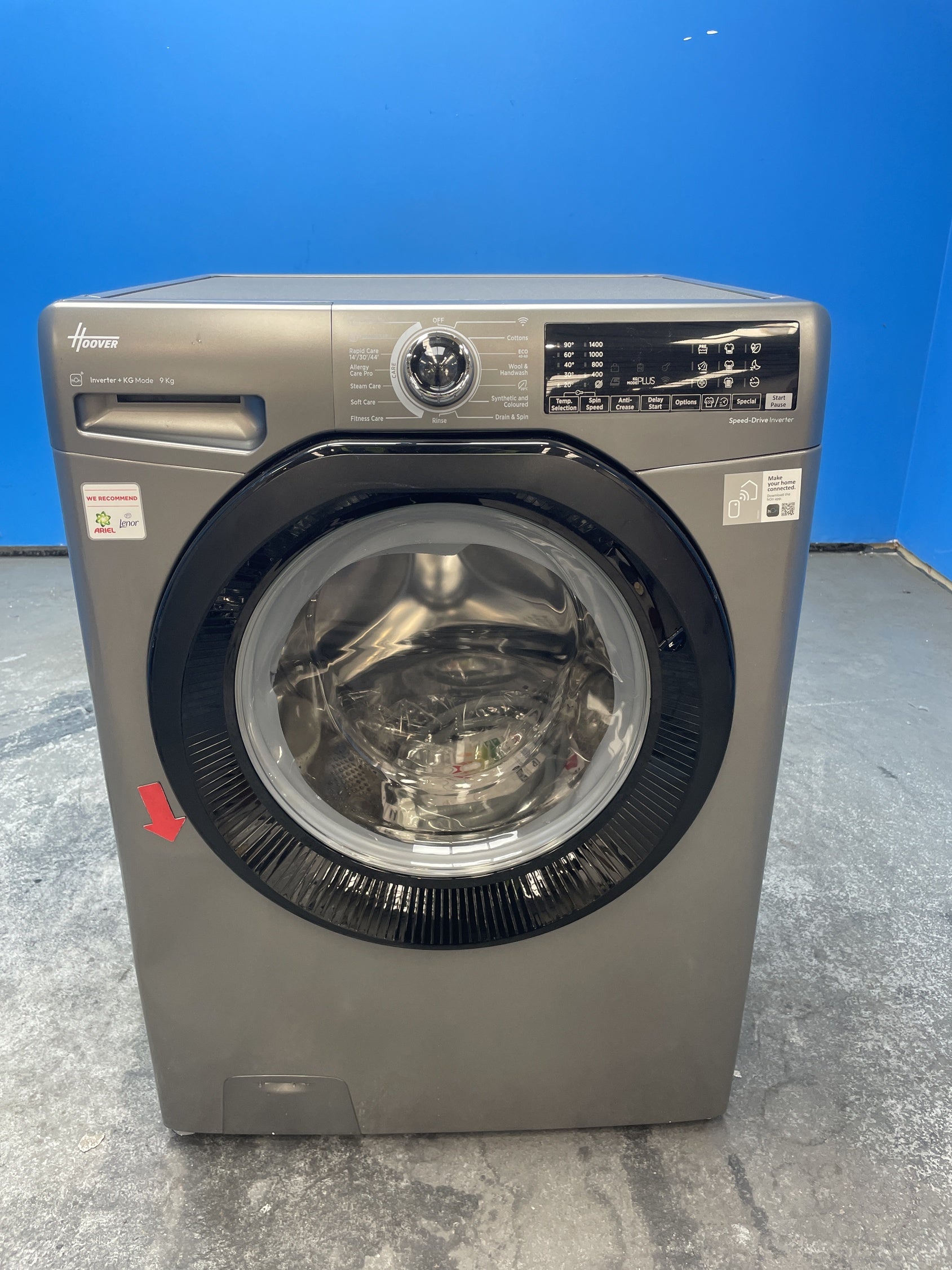 #GRC-163-123 - Hoover H3B13WPS4106TAMBR 10kg 1400 Spin Washing Machine