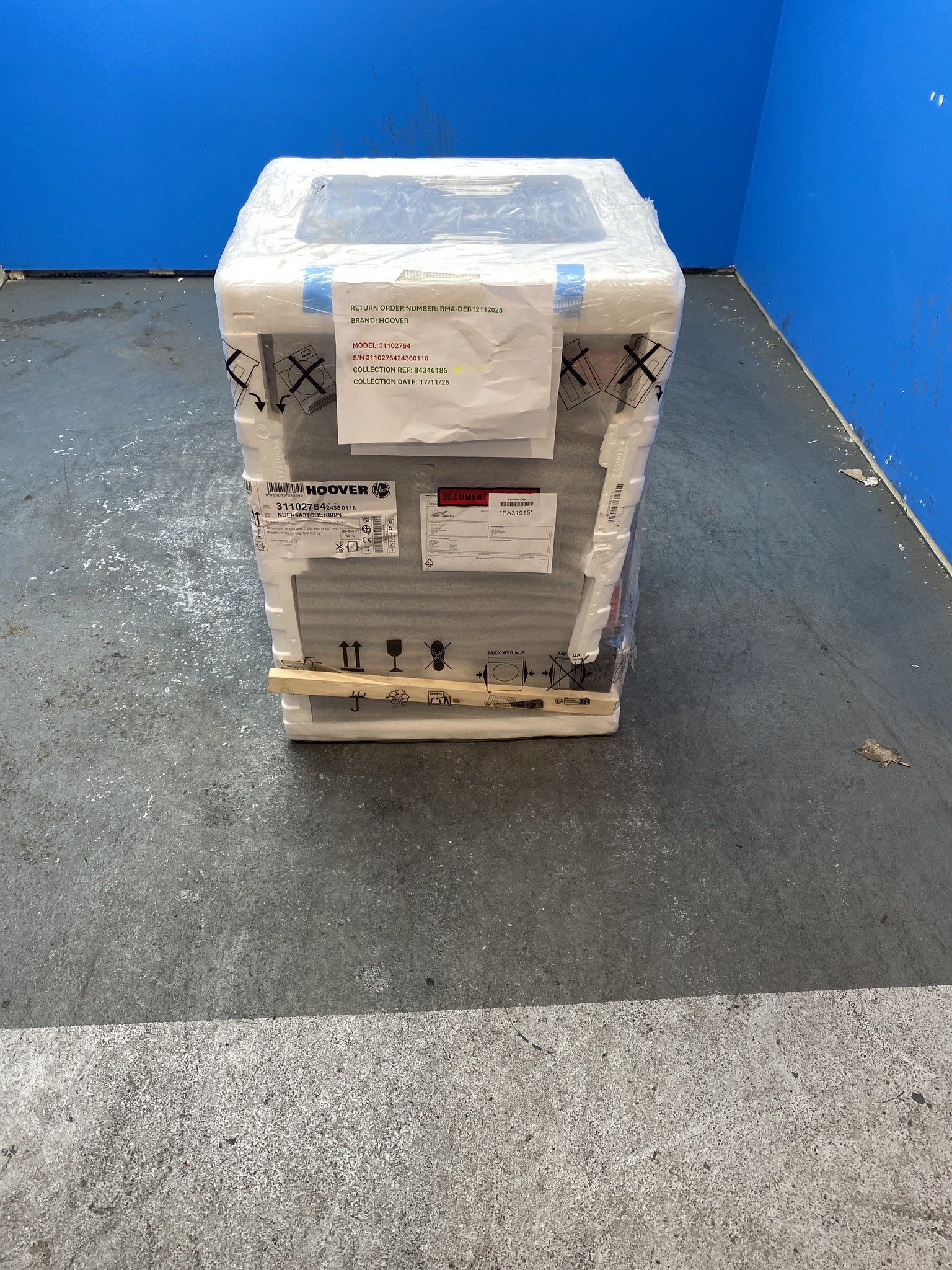 Hoover H-DRY 500 NDEH9A3TCBER80/N 9kg Heat Pump Dryer