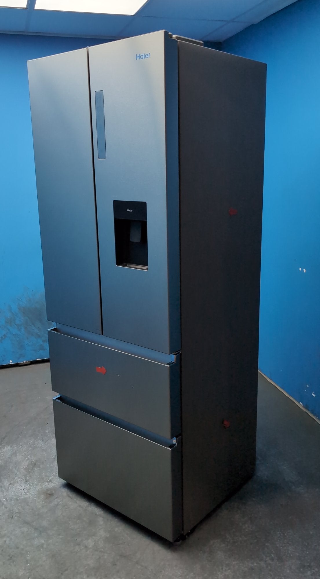 #GRC-163-407 - Haier 70cm French Door Fridge Freezer – 444L, Stainless Steel, Total No Frost