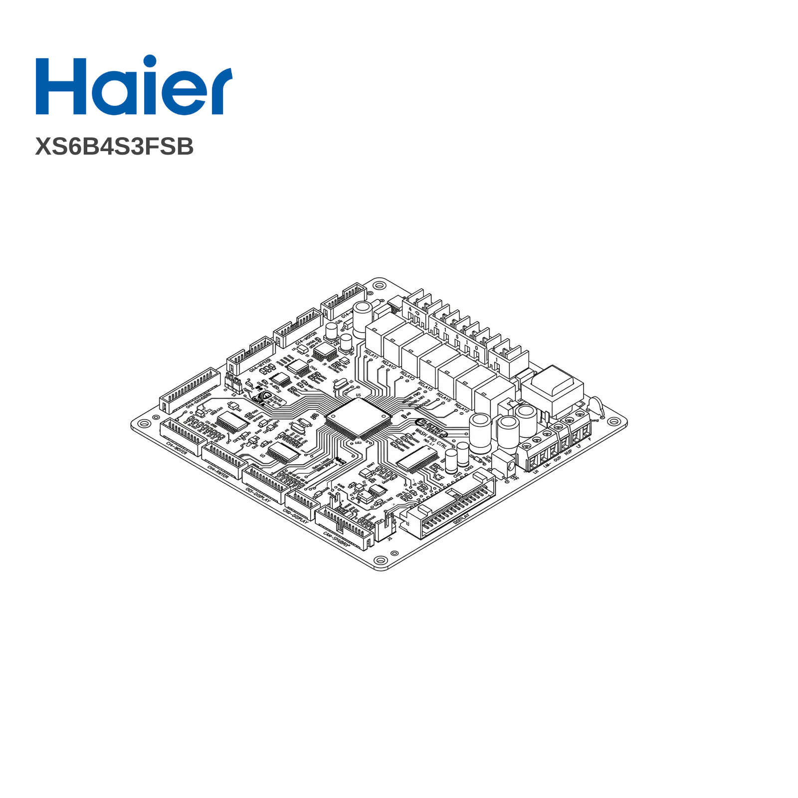 Haier XS6B4S3FSB Dishwasher PCB - Renew 2 U
