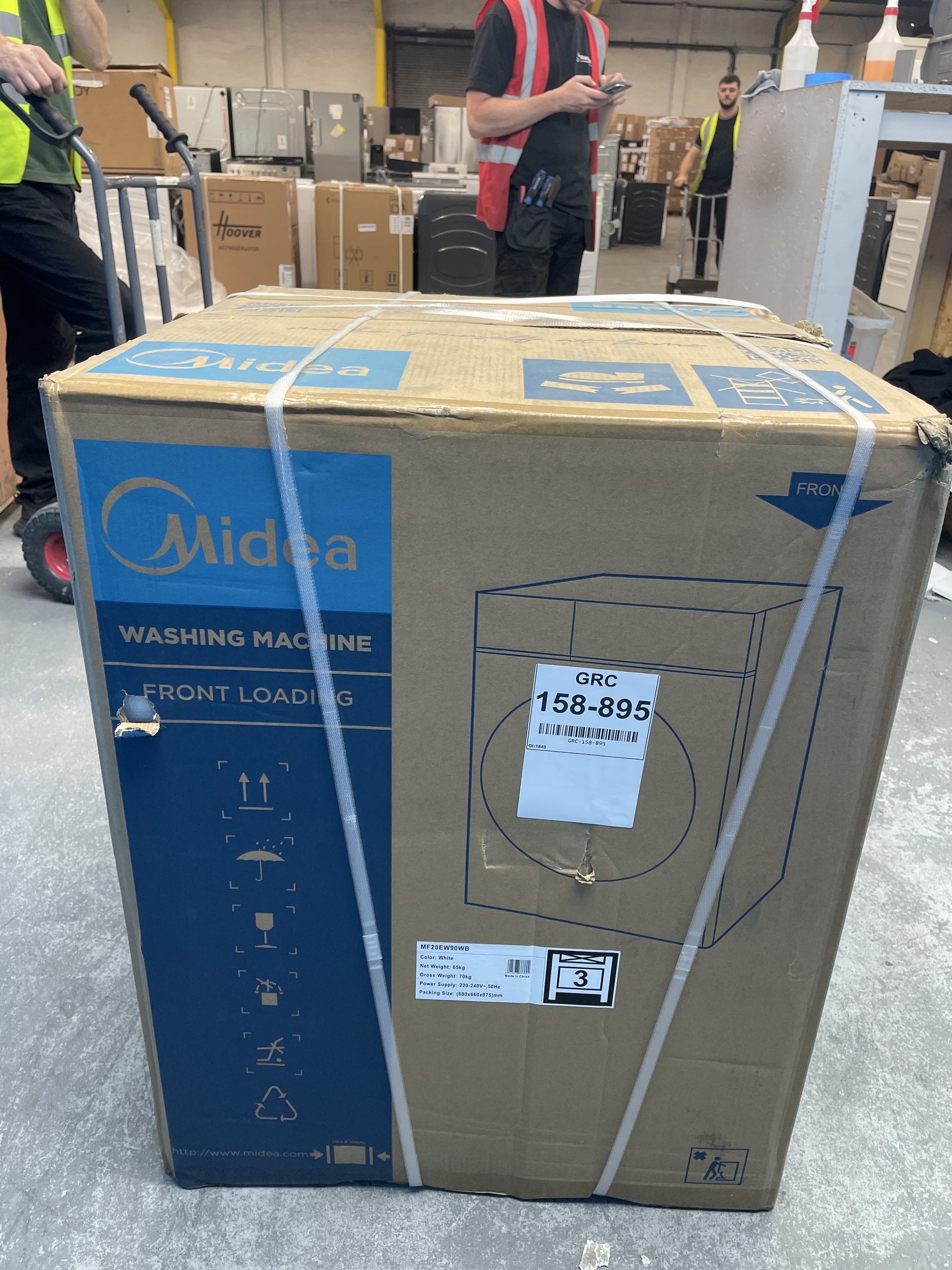 #GRC-158-895 - Midea MF20EW90WB 9kg 1300rpm Wi-Fi Washing Machine